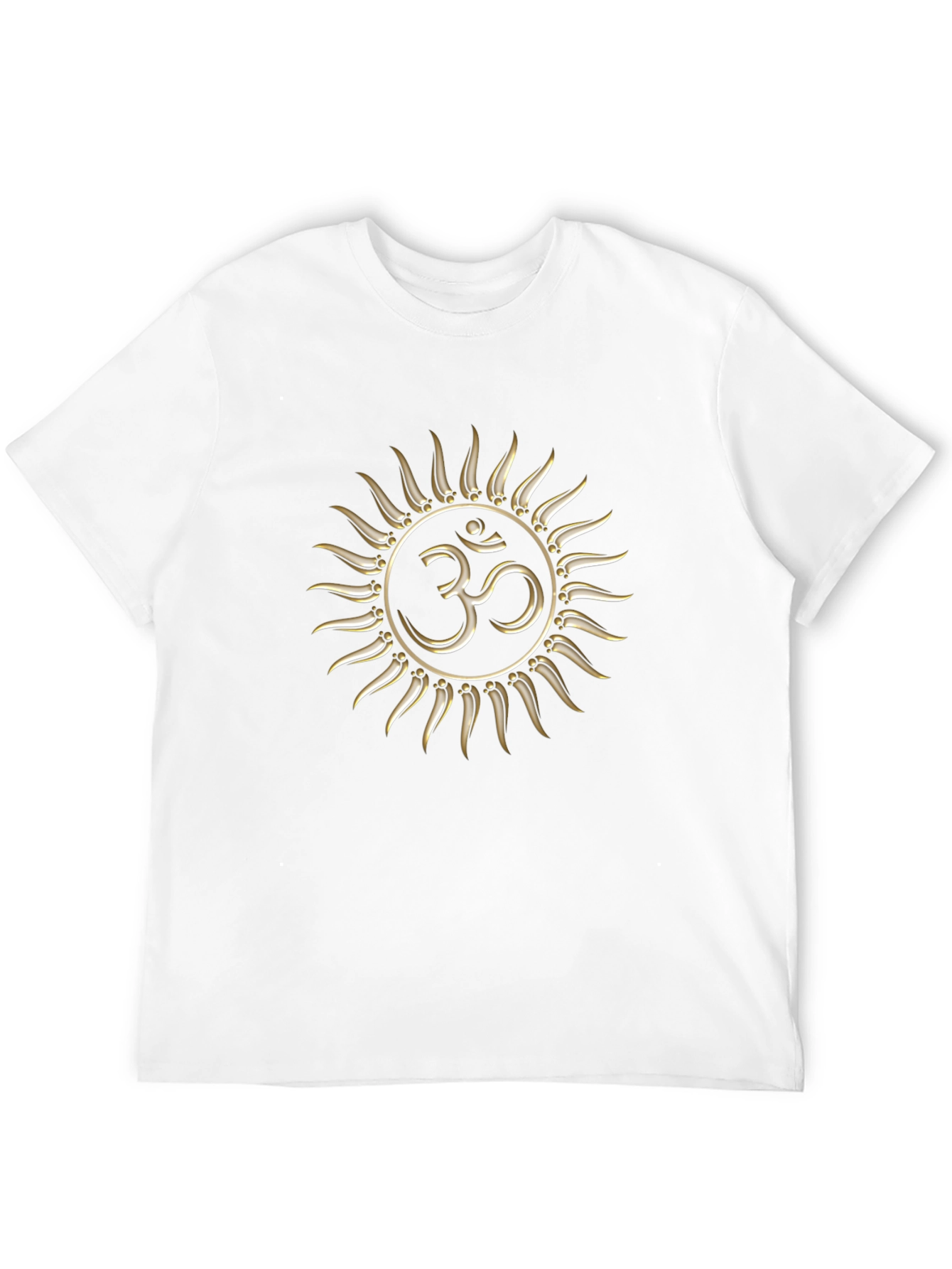 Om Symbol Sun Graphic Black T-Shirt