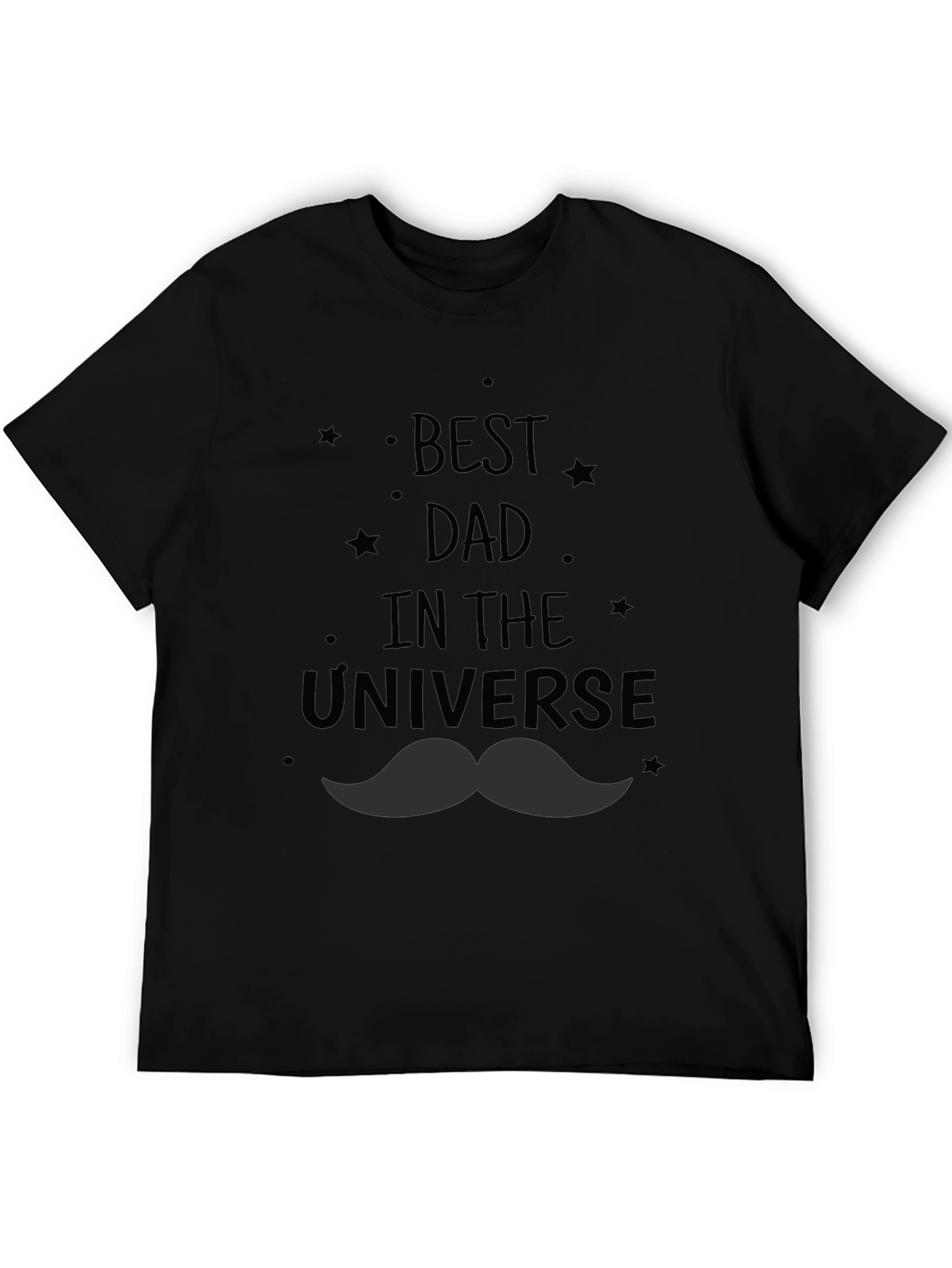 Best Dad in the Universe Black T-Shirt