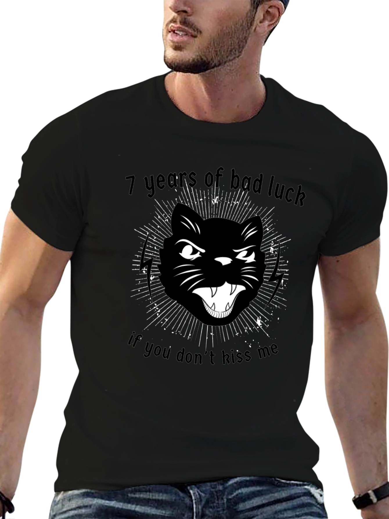 7 Years Bad Luck Cat T-Shirt