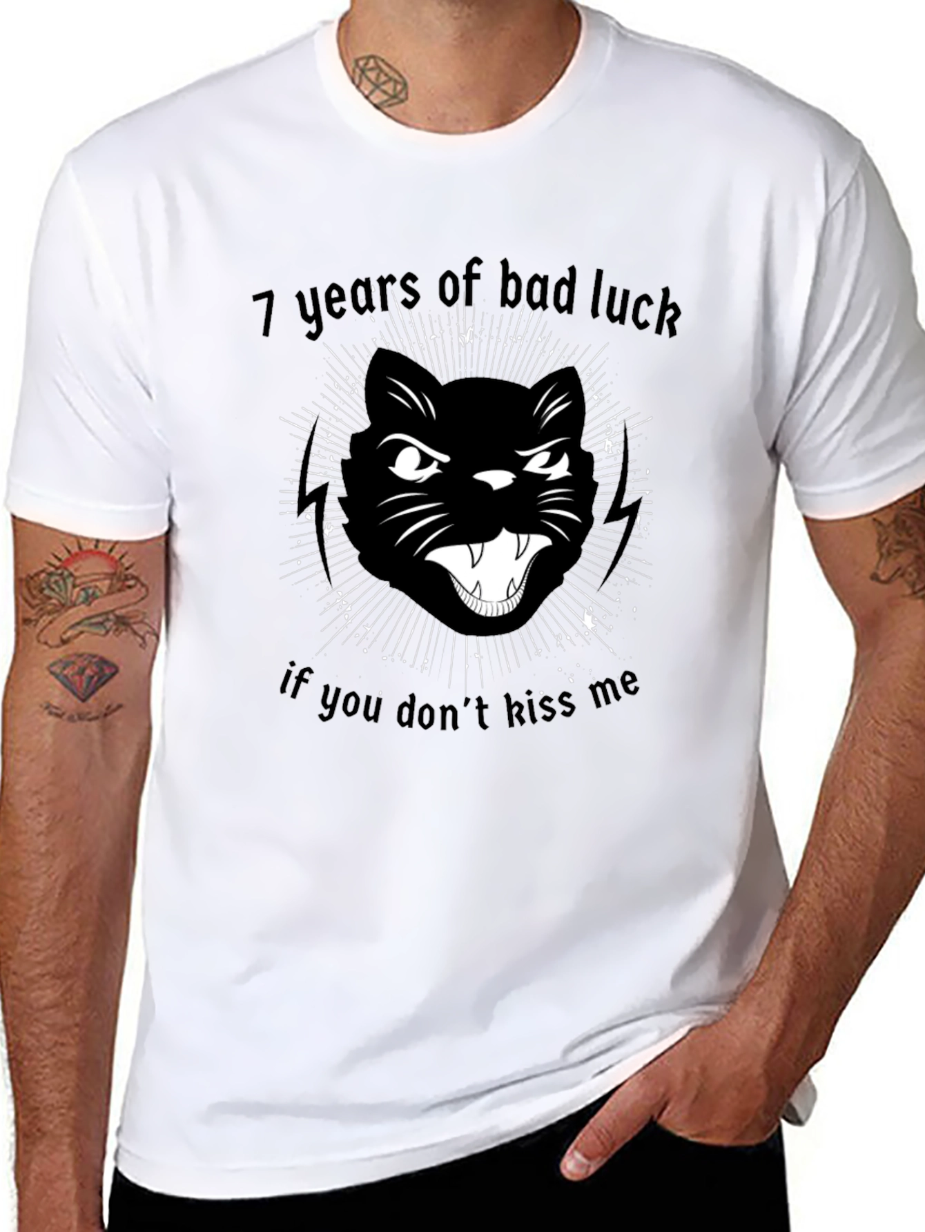7 Years Bad Luck Cat T-Shirt