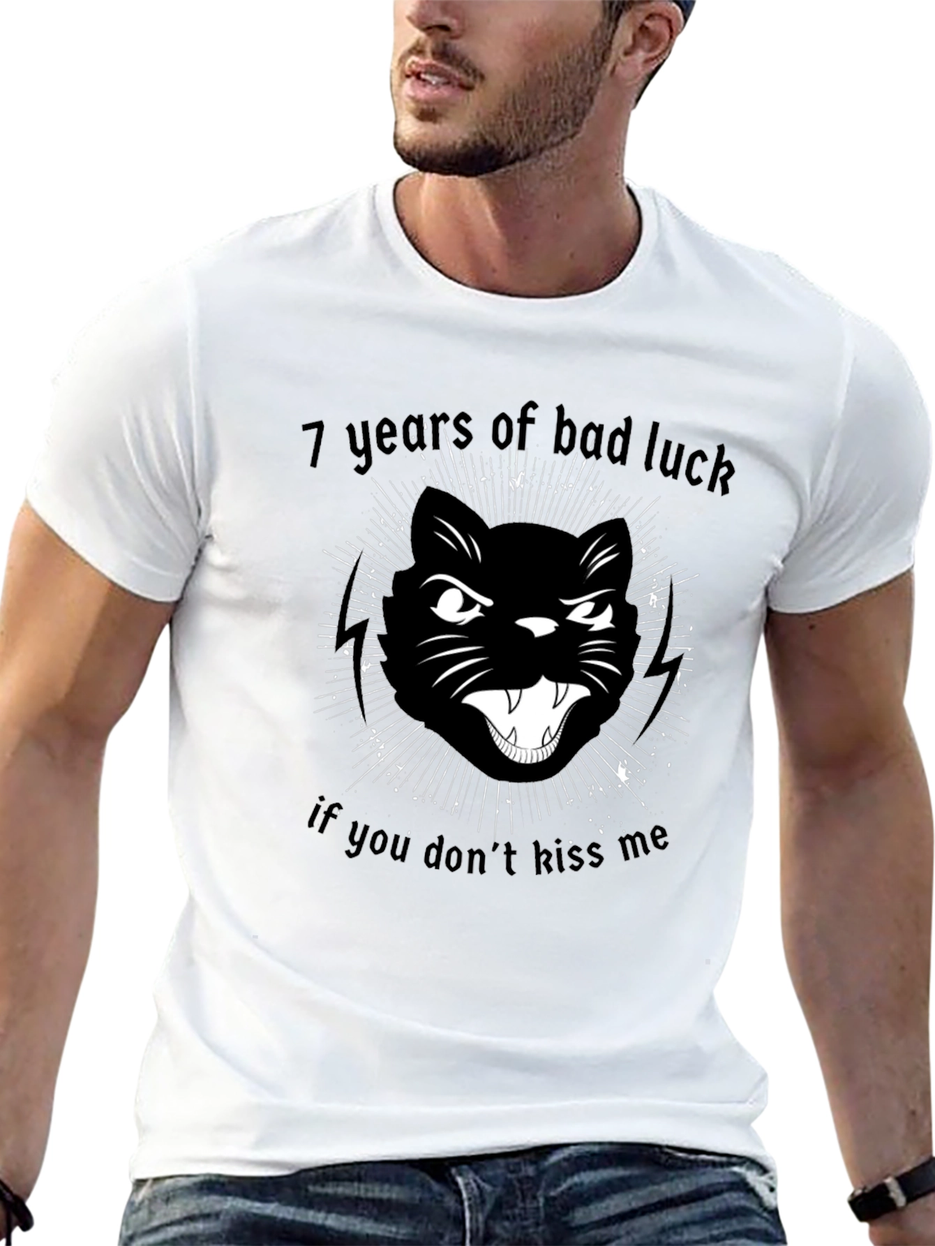 7 Years Bad Luck Cat T-Shirt