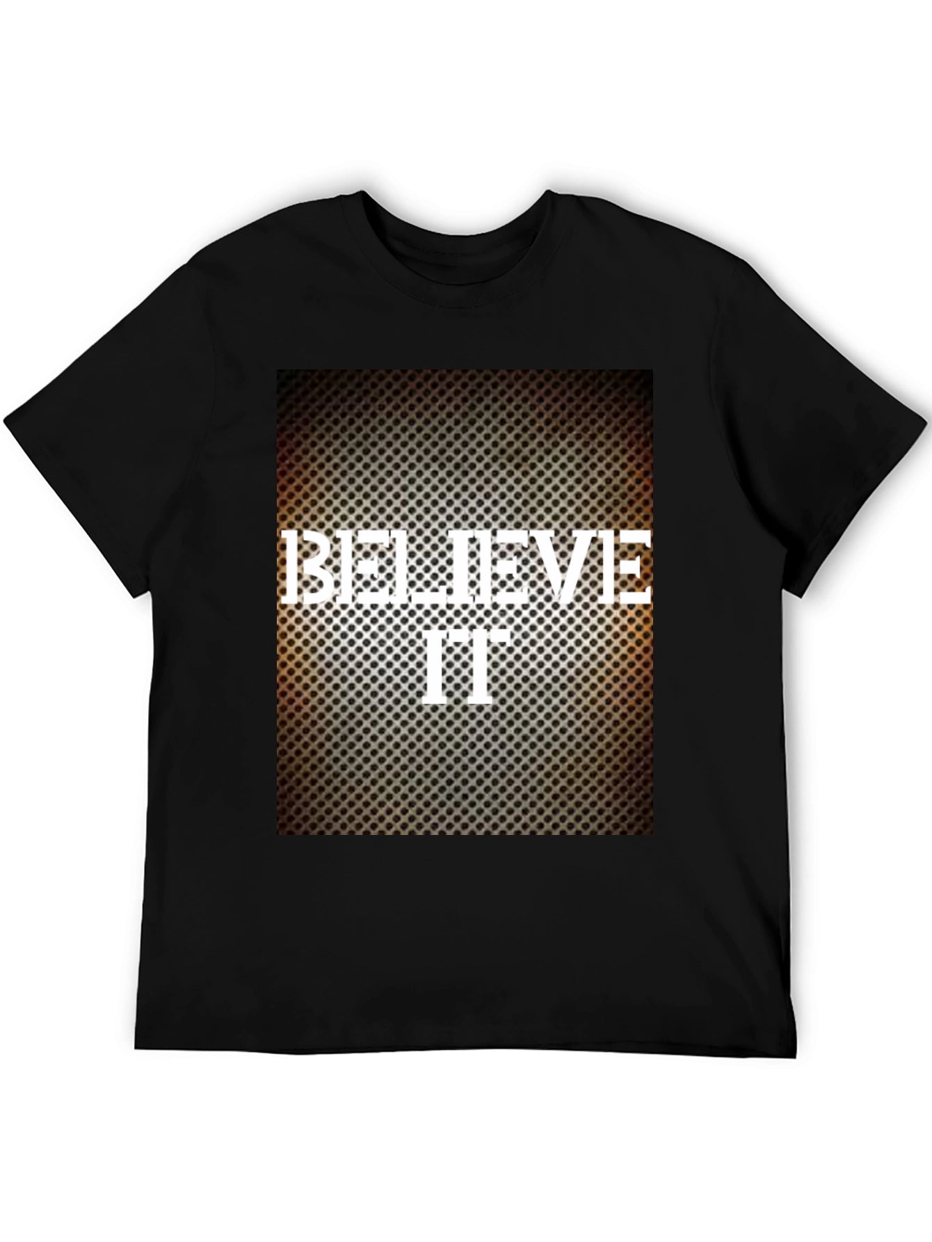 Believe It Graphic Print Black T-Shirt