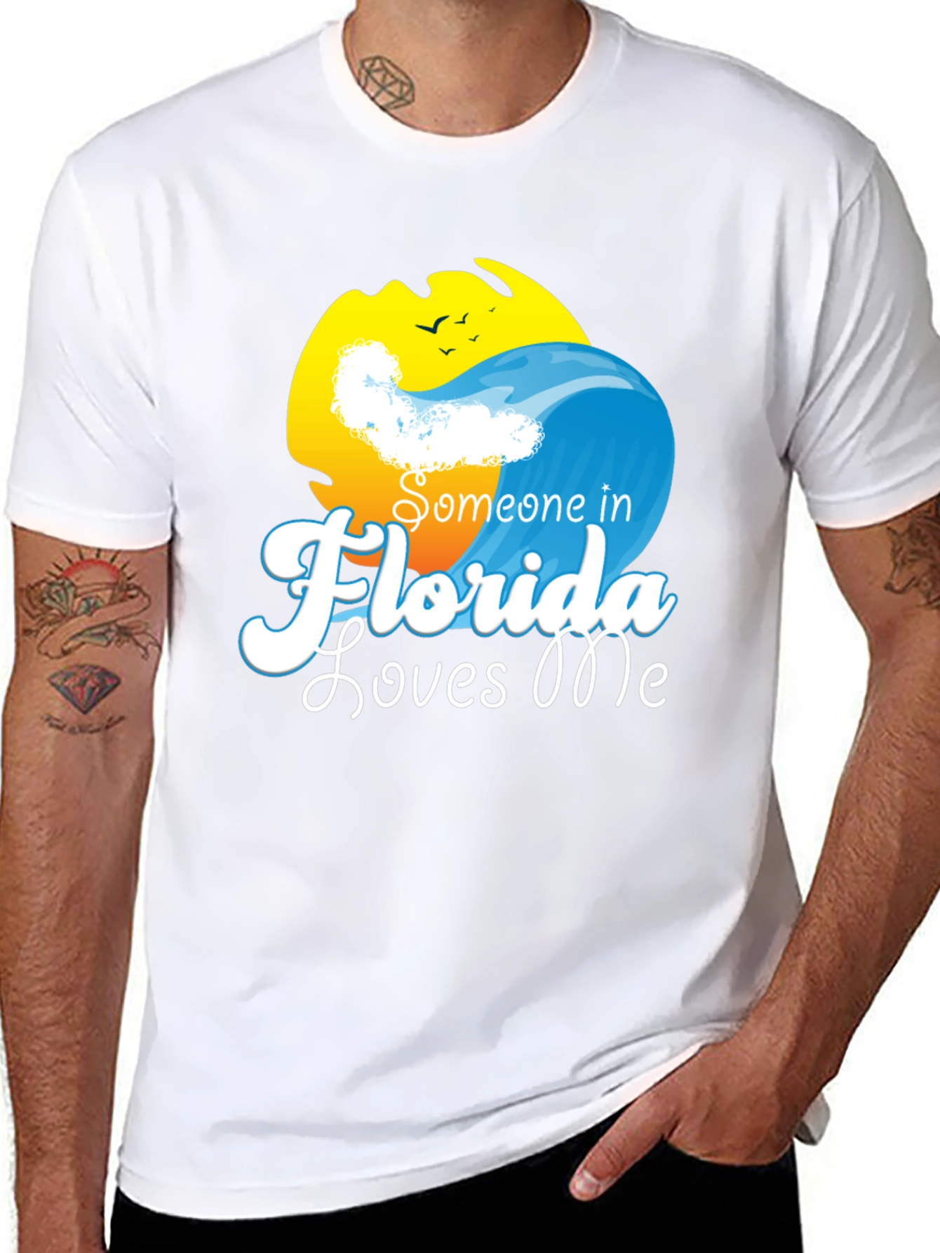 Someone in Florida Loves Me - Novelty T-Shirt
