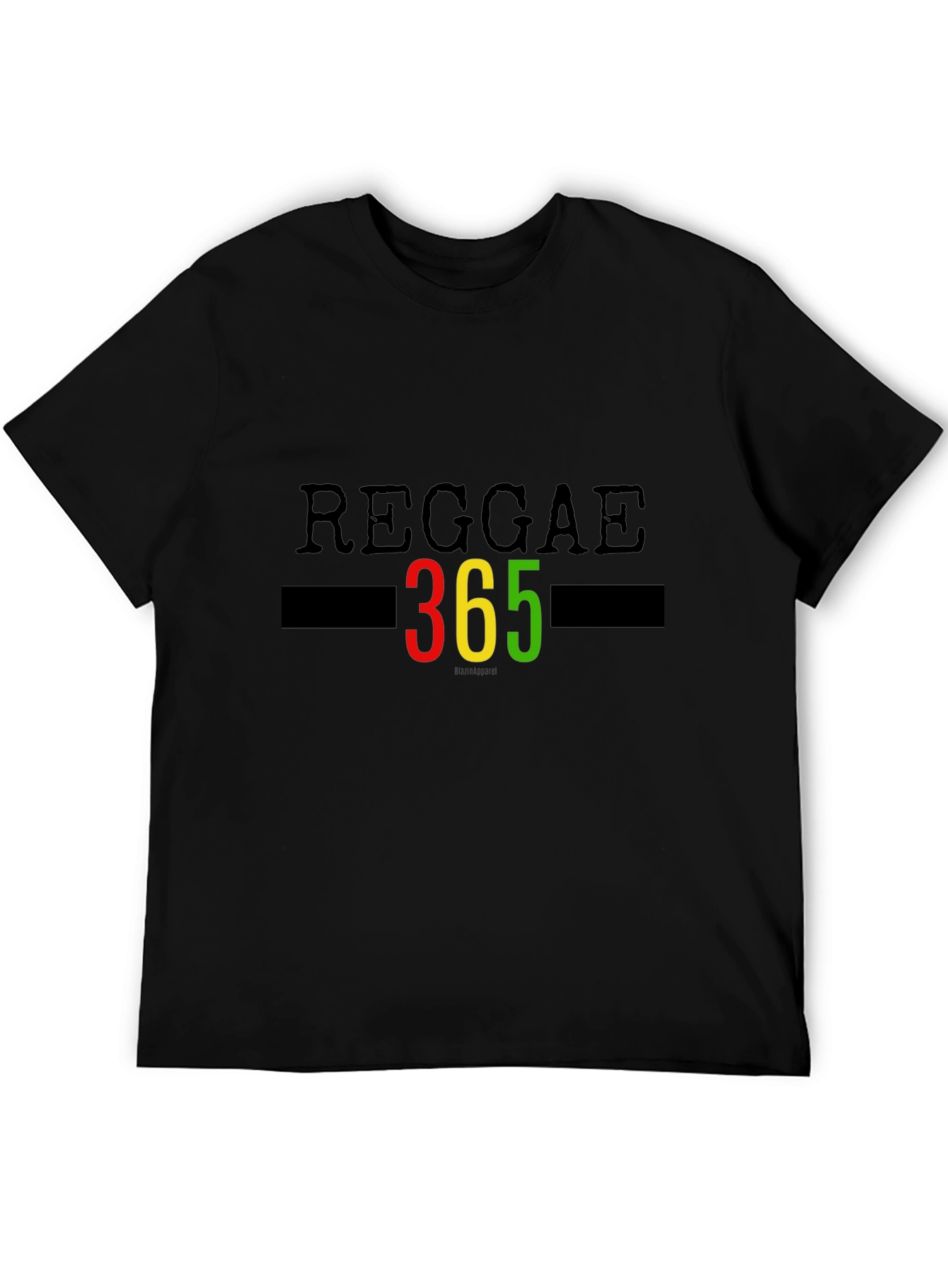 Reggae 365 T-Shirt Black Graphic Tee