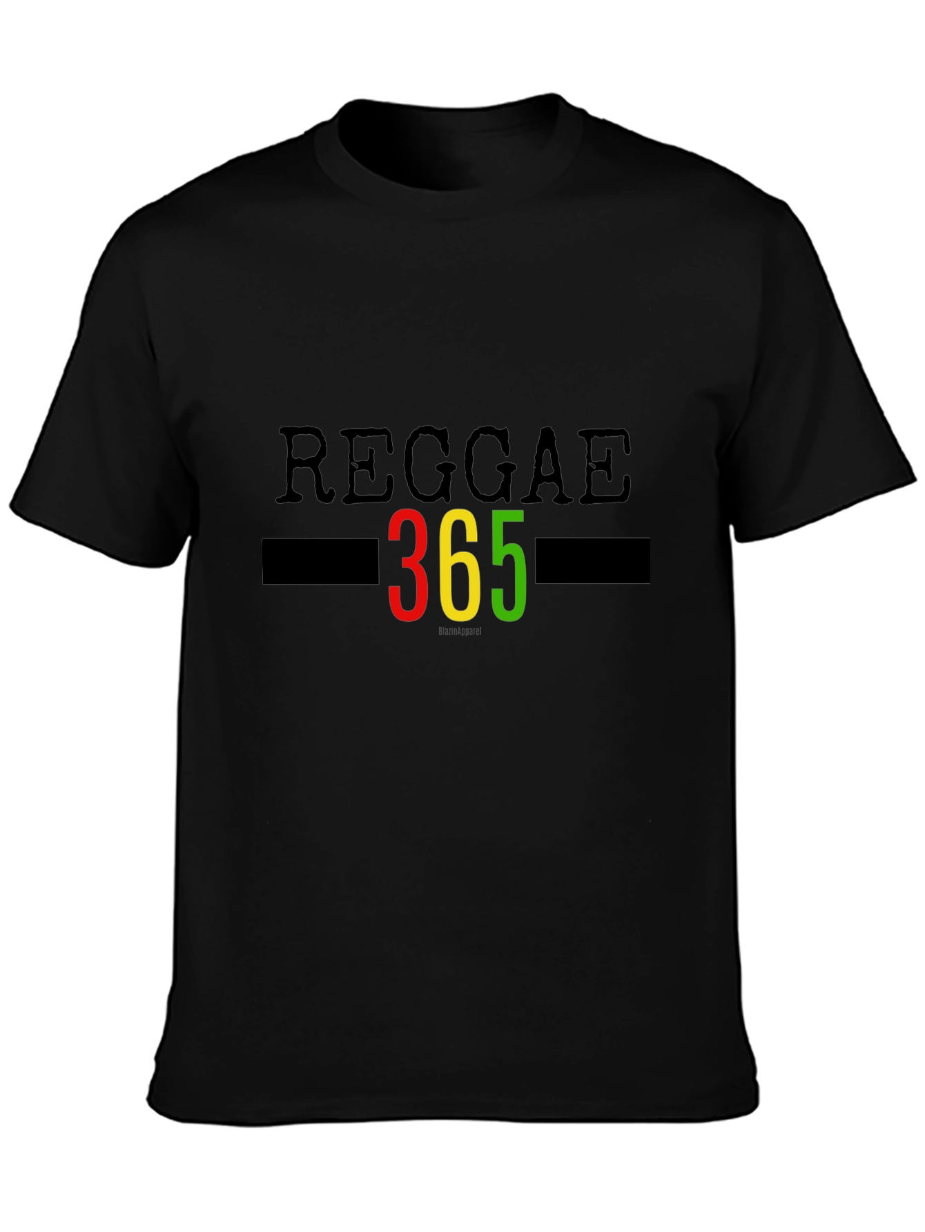 Reggae 365 T-Shirt Black Graphic Tee