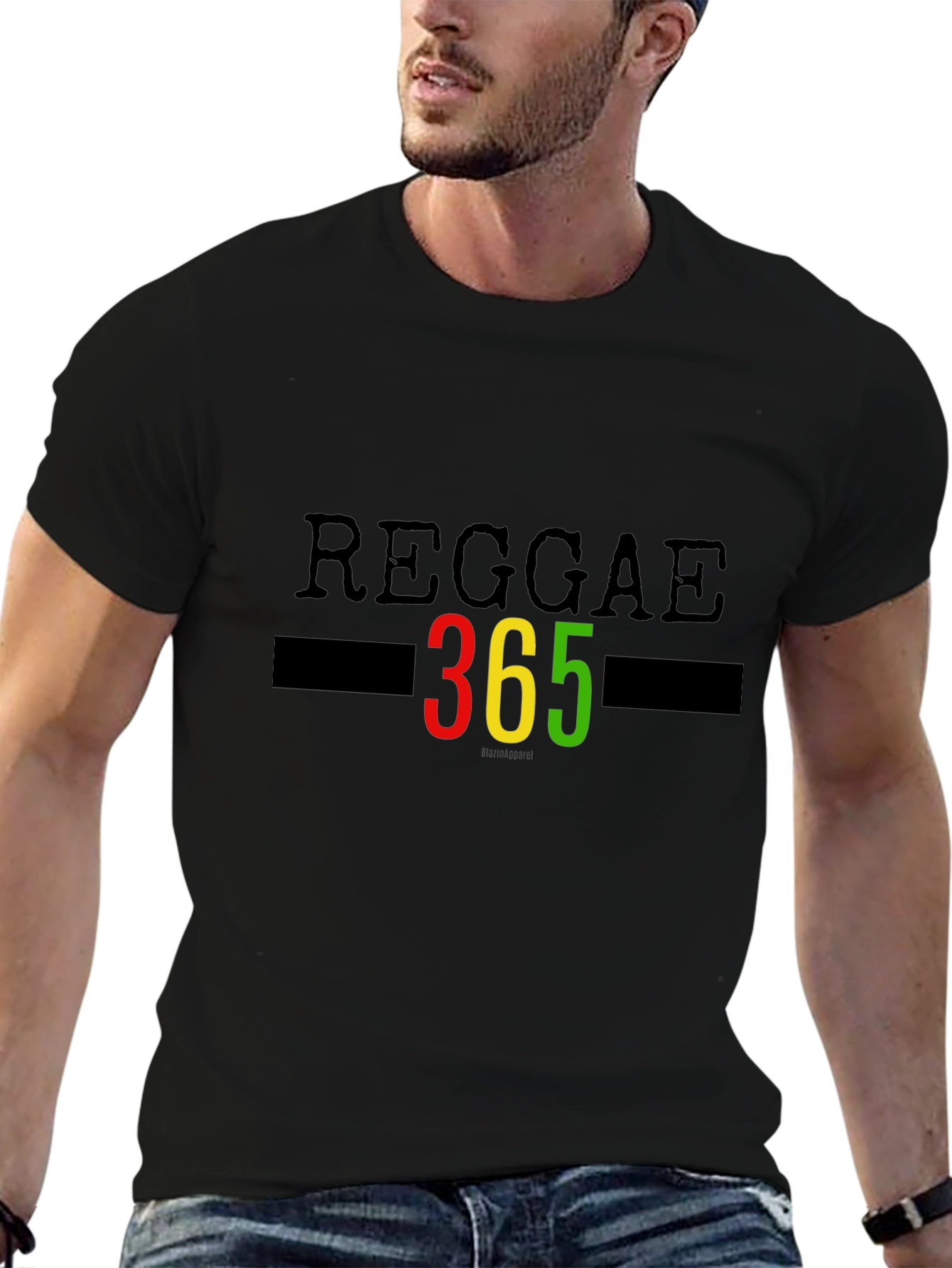 Reggae 365 T-Shirt Black Graphic Tee