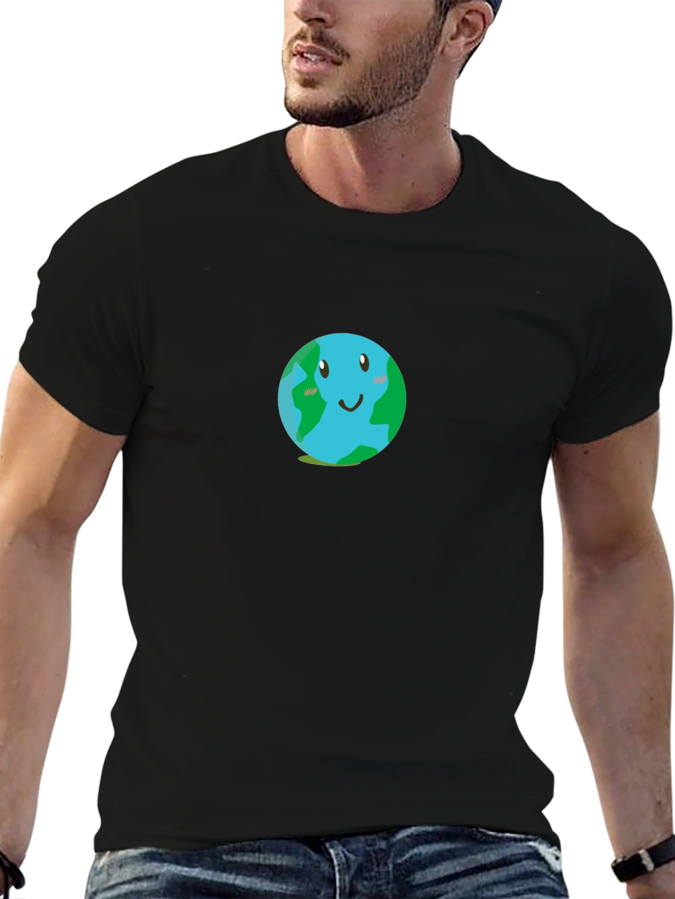 Earth Graphic T-Shirt - Black
