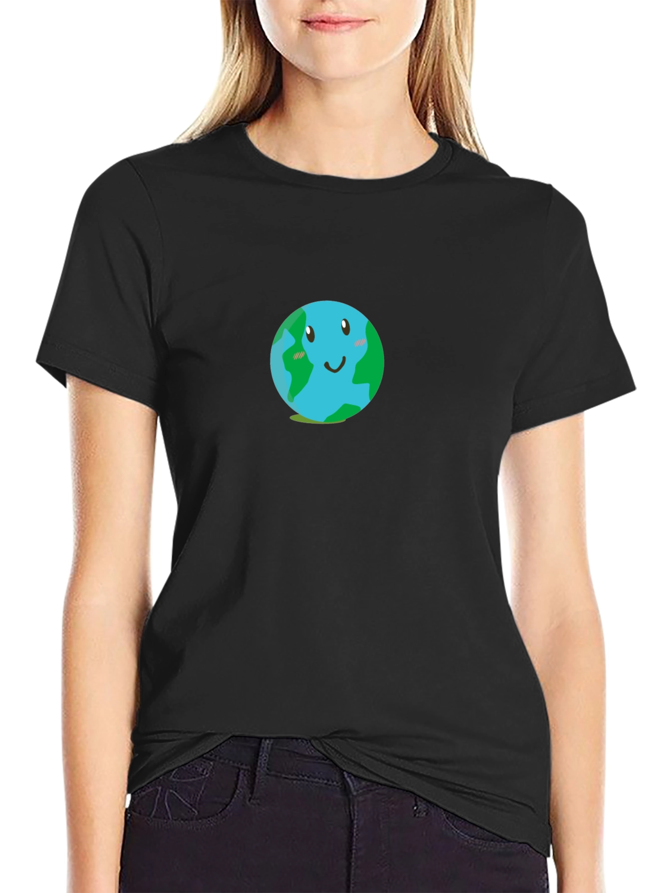Earth Graphic T-Shirt - Black