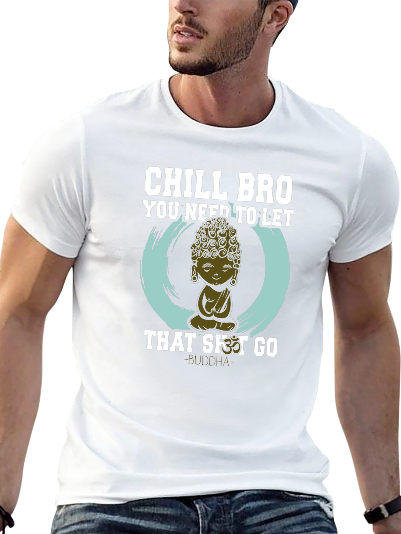 Chill Bro Buddha Graphic Tee - Relaxed Fit