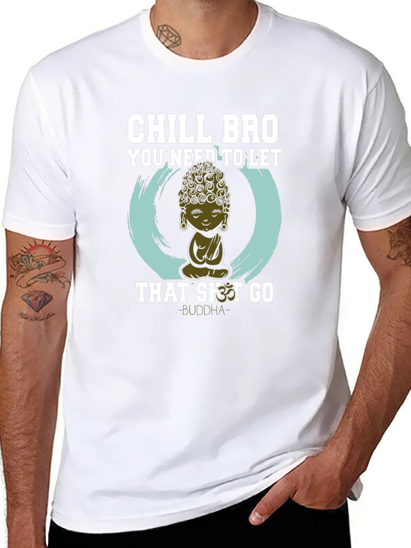 Chill Bro Buddha Graphic Tee - Relaxed Fit