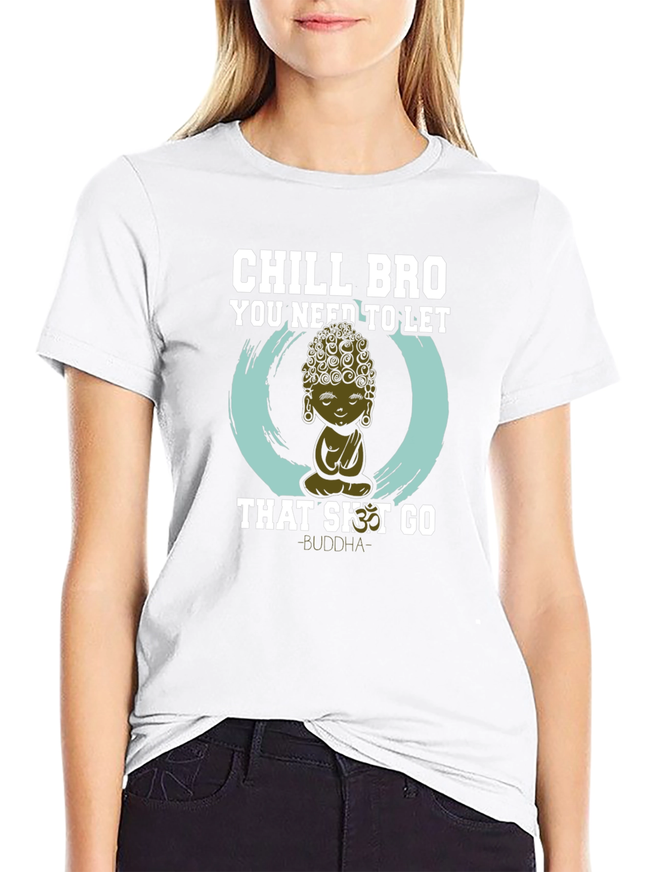 Chill Bro Buddha Graphic Tee - Relaxed Fit