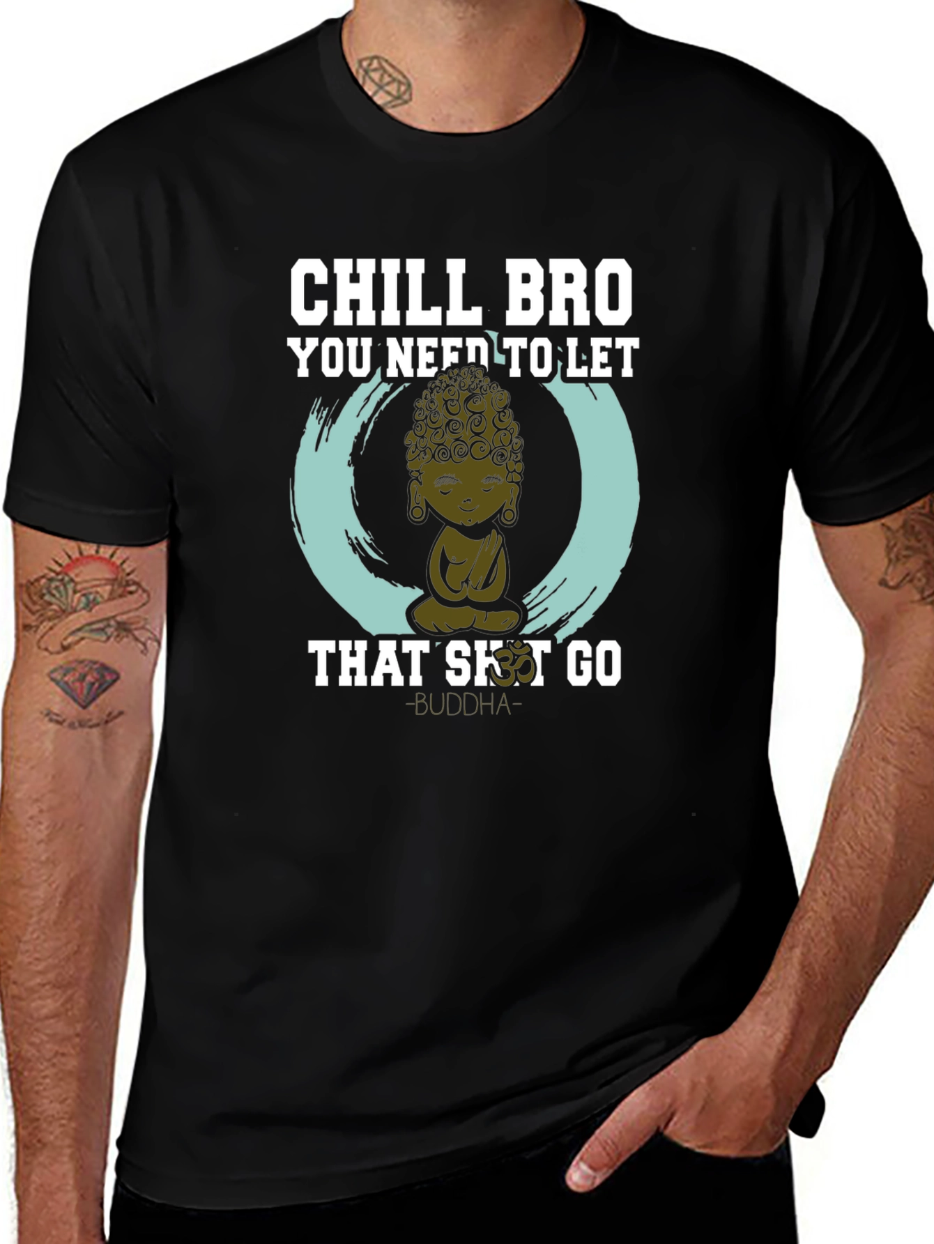 Chill Bro Buddha Graphic Tee - Relaxed Fit