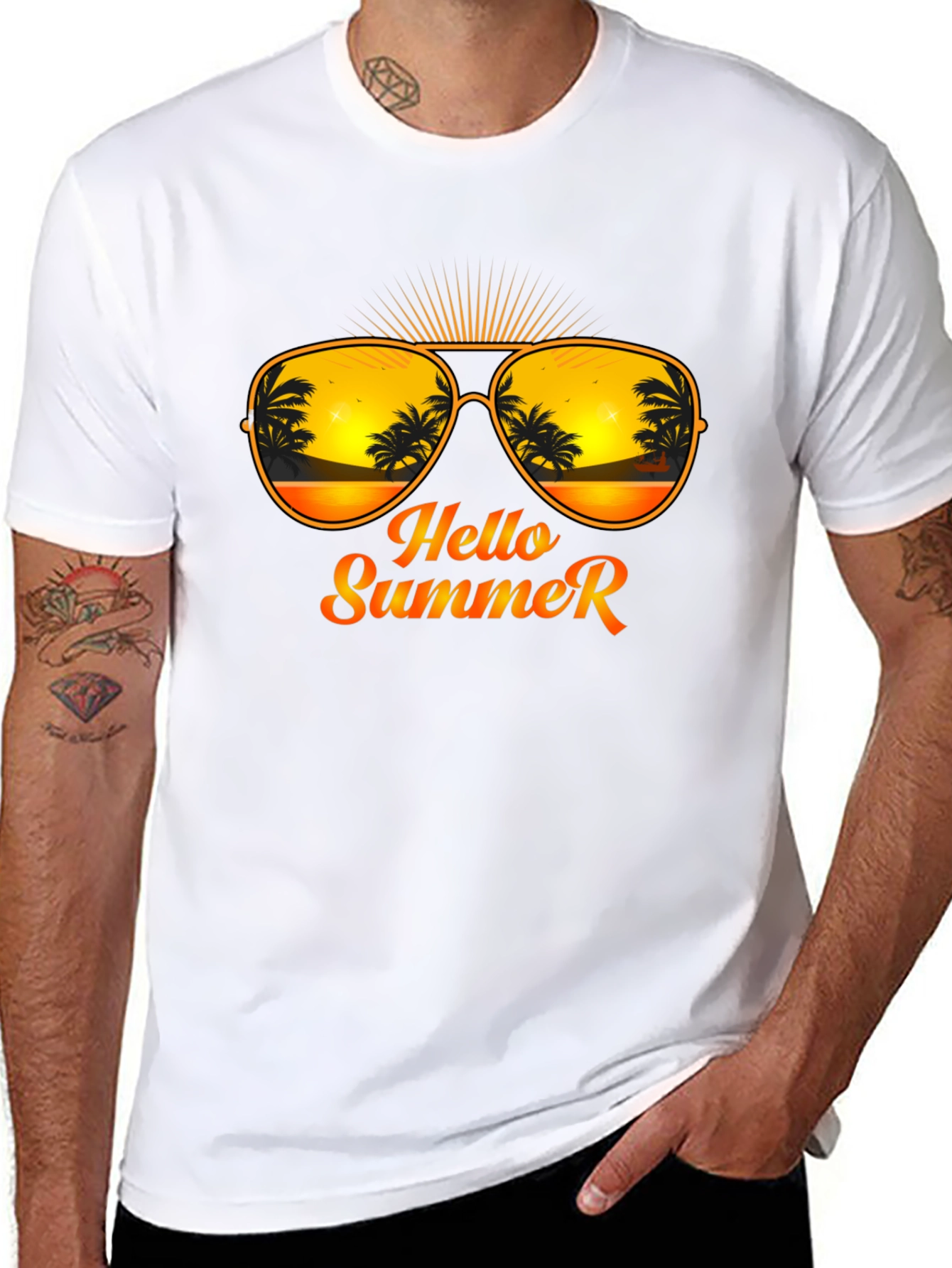 Hello Summer T-Shirt - Beach Vibes