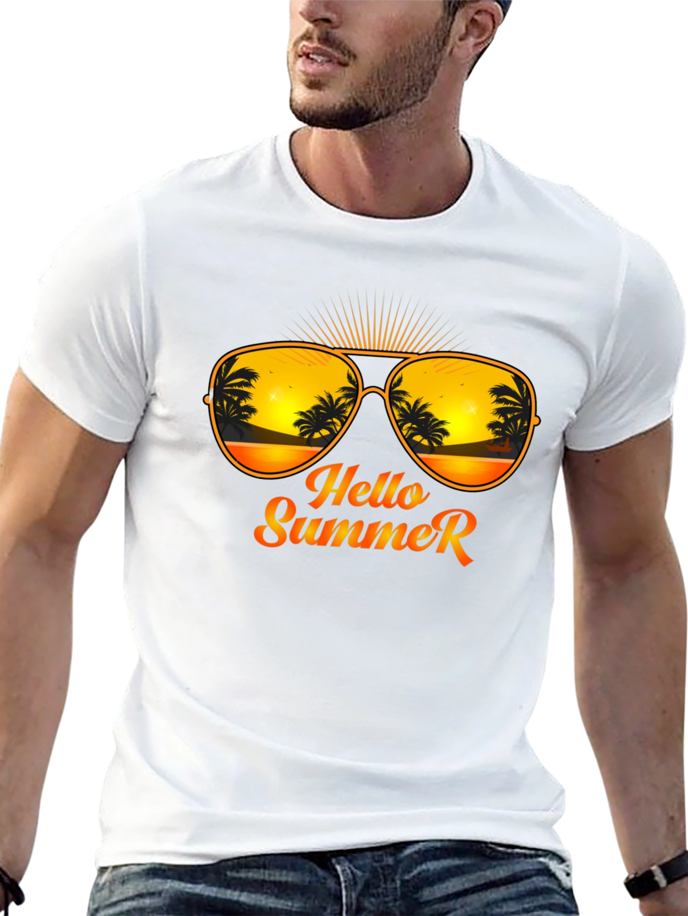 Hello Summer T-Shirt - Beach Vibes