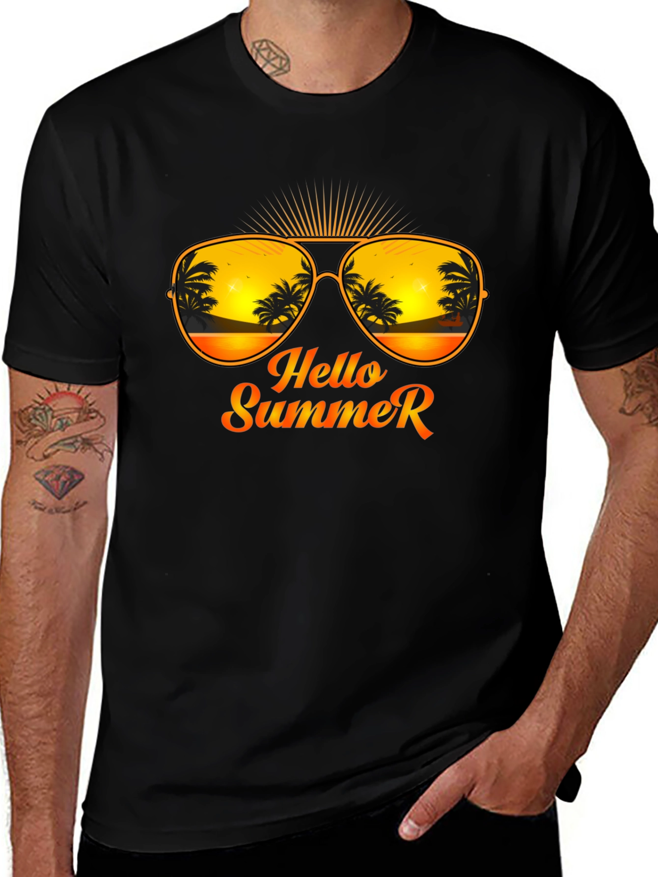 Hello Summer T-Shirt - Beach Vibes