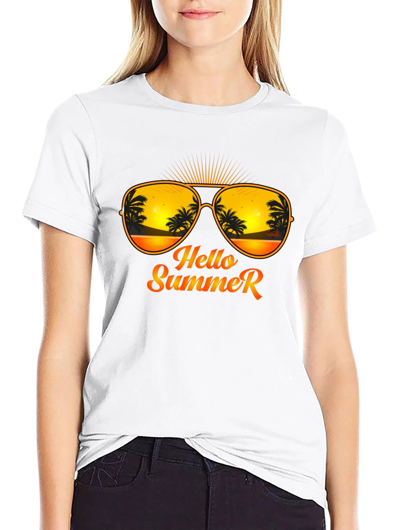 Hello Summer T-Shirt - Beach Vibes