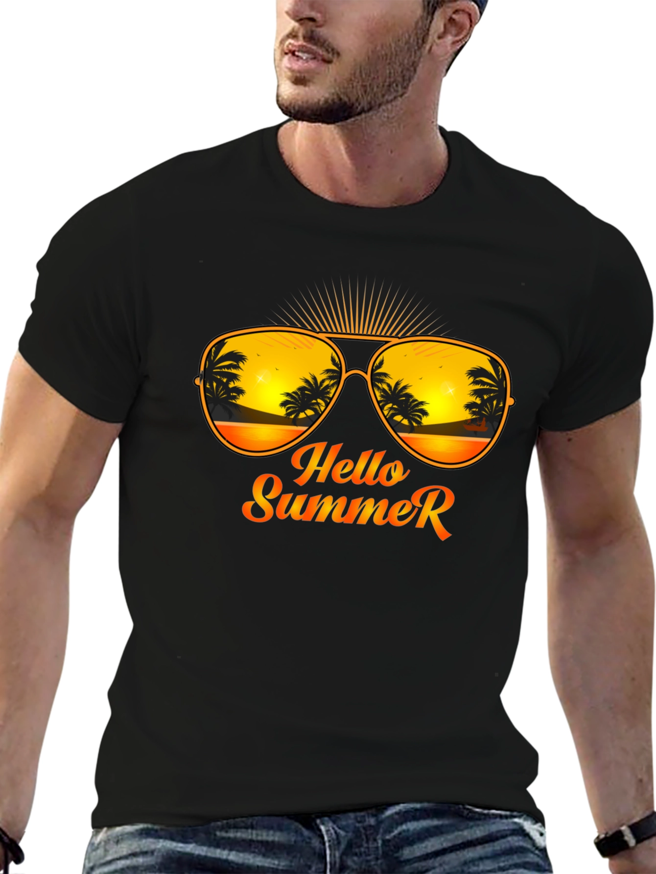Hello Summer T-Shirt - Beach Vibes
