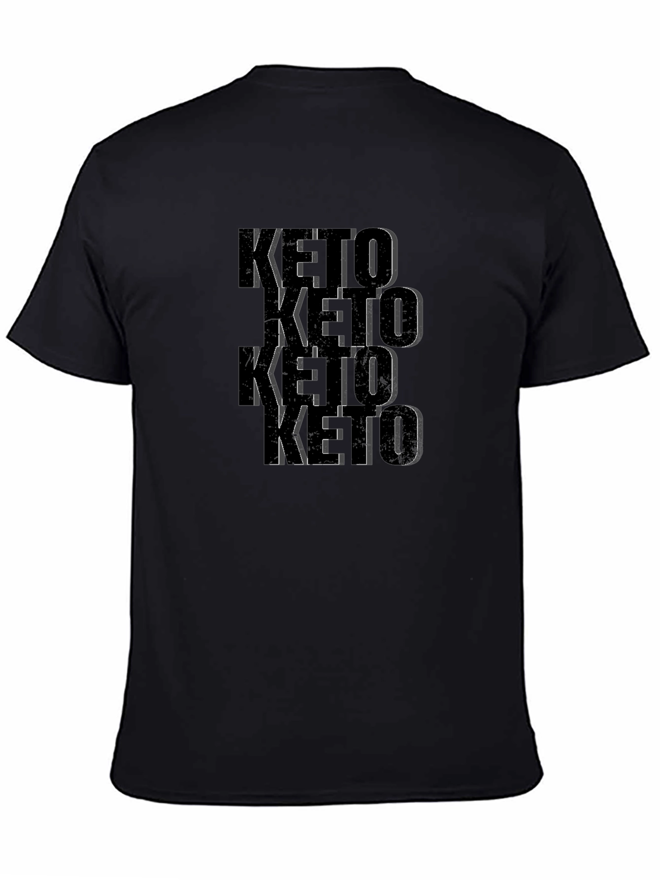 Keto Stacked Graphic T-Shirt - Black