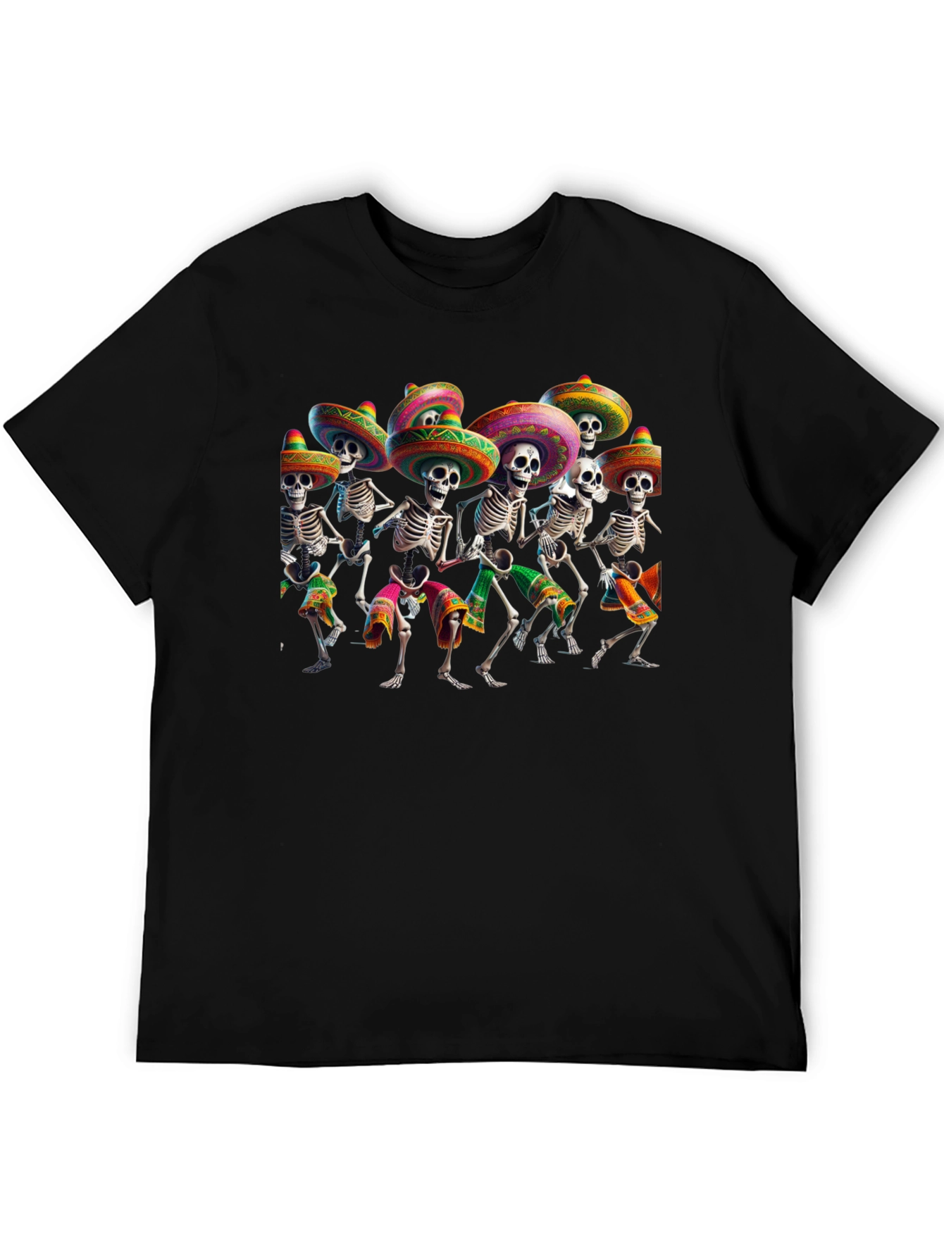 Day of the Dead Skeleton Band T-Shirt