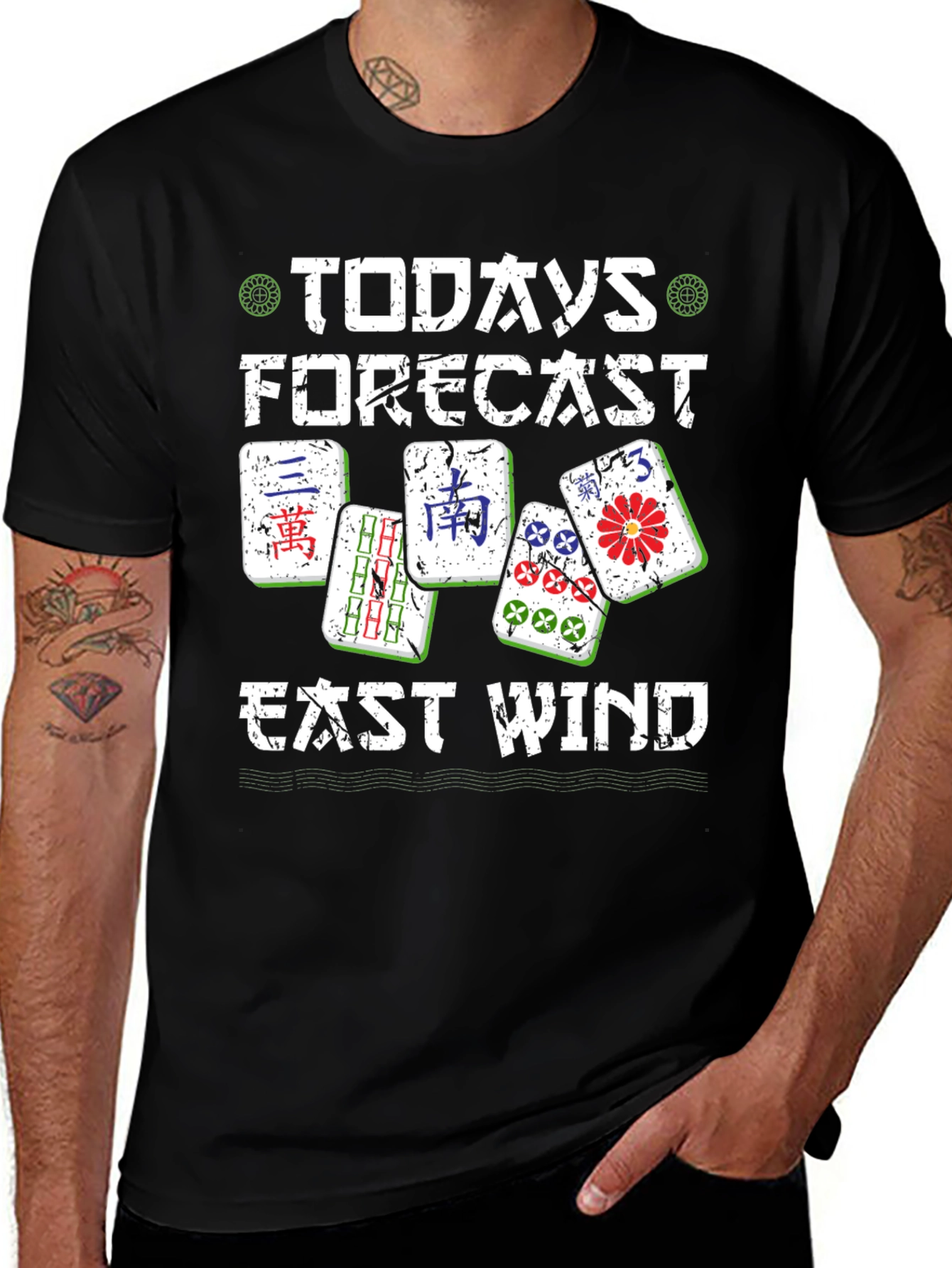 East Wind Mahjong Forecast T-Shirt