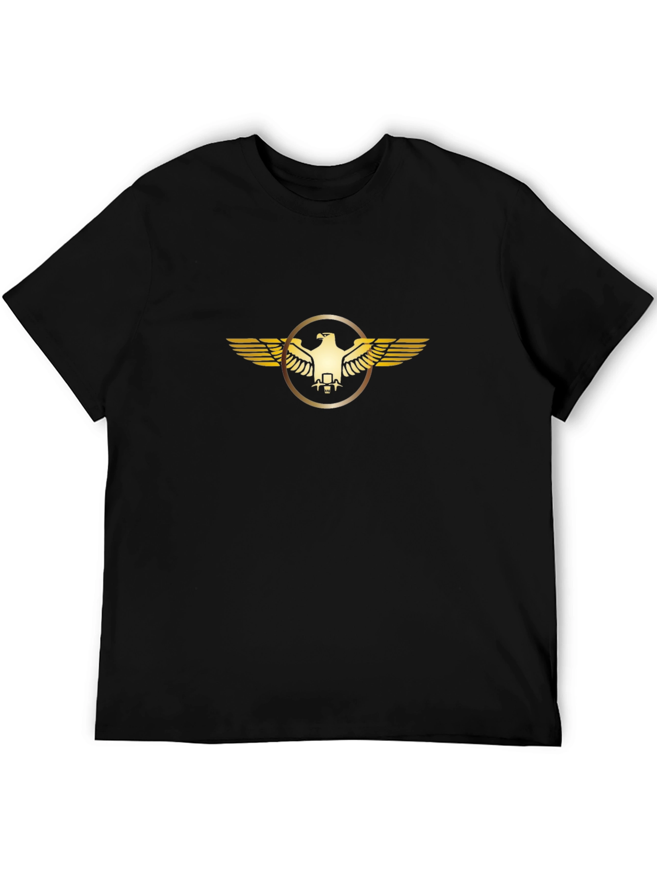 Golden Eagle Emblem Black T-Shirt