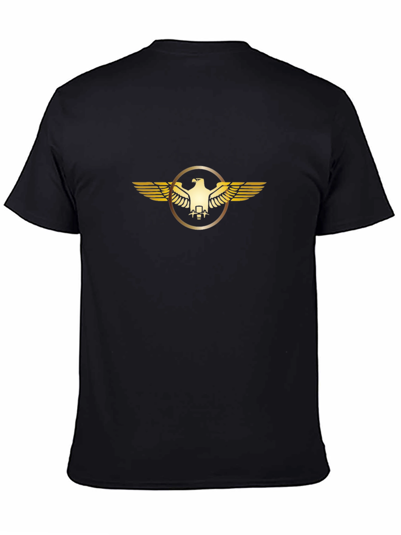 Golden Eagle Emblem Black T-Shirt