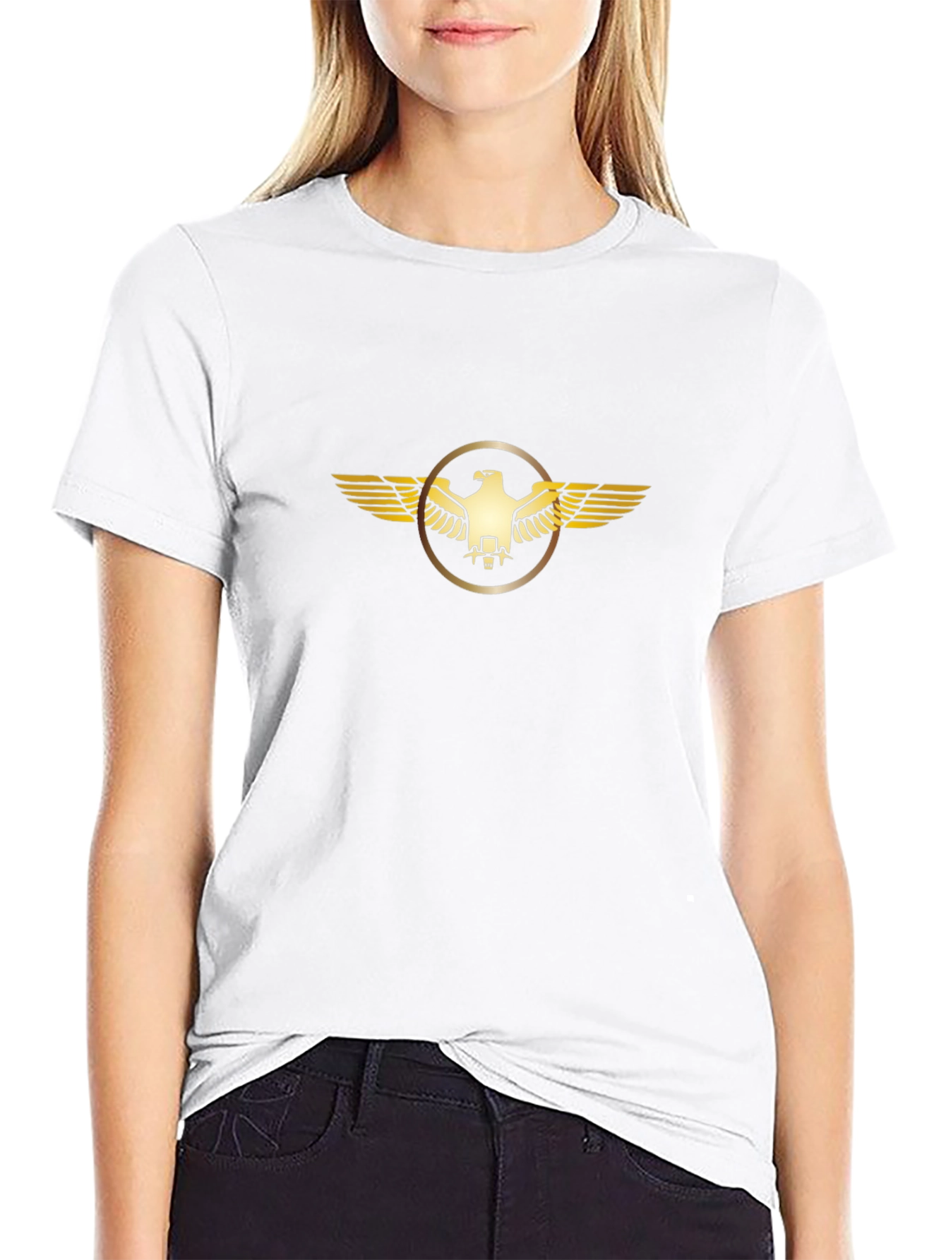 Golden Eagle Emblem Black T-Shirt