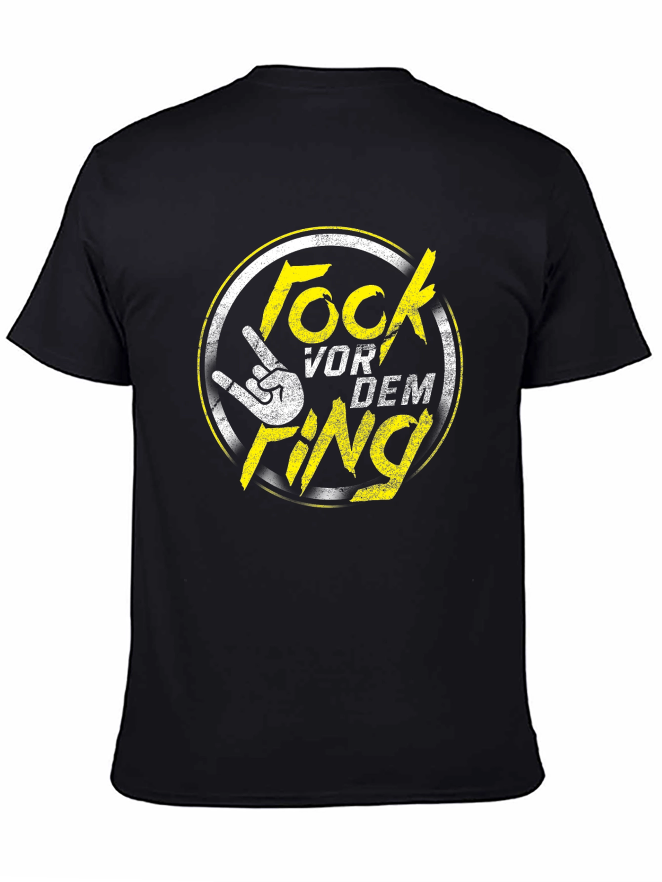 Rock Vor Dem Ring Black Graphic Tee