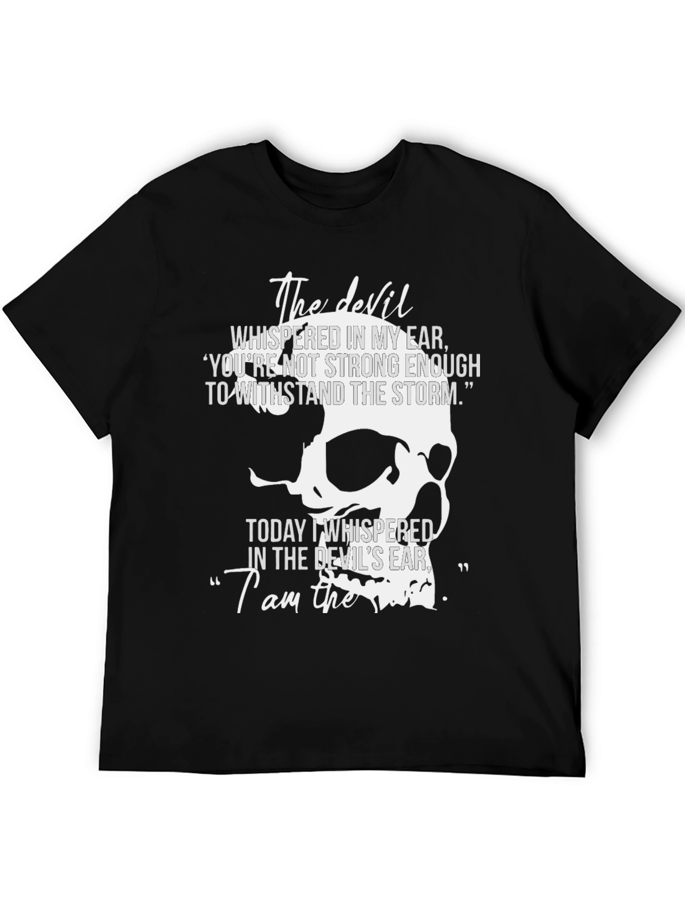 The Devil Skull Graphic Tee - Mens Black T-Shirt