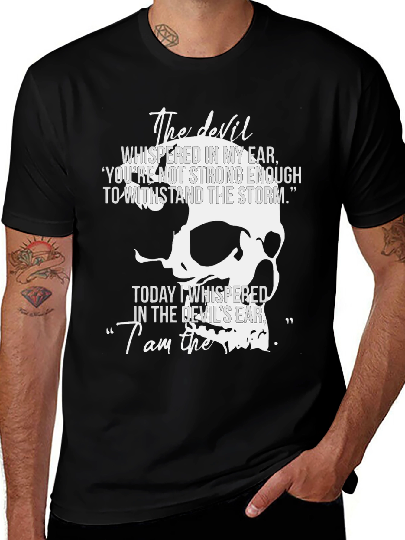 The Devil Skull Graphic Tee - Mens Black T-Shirt