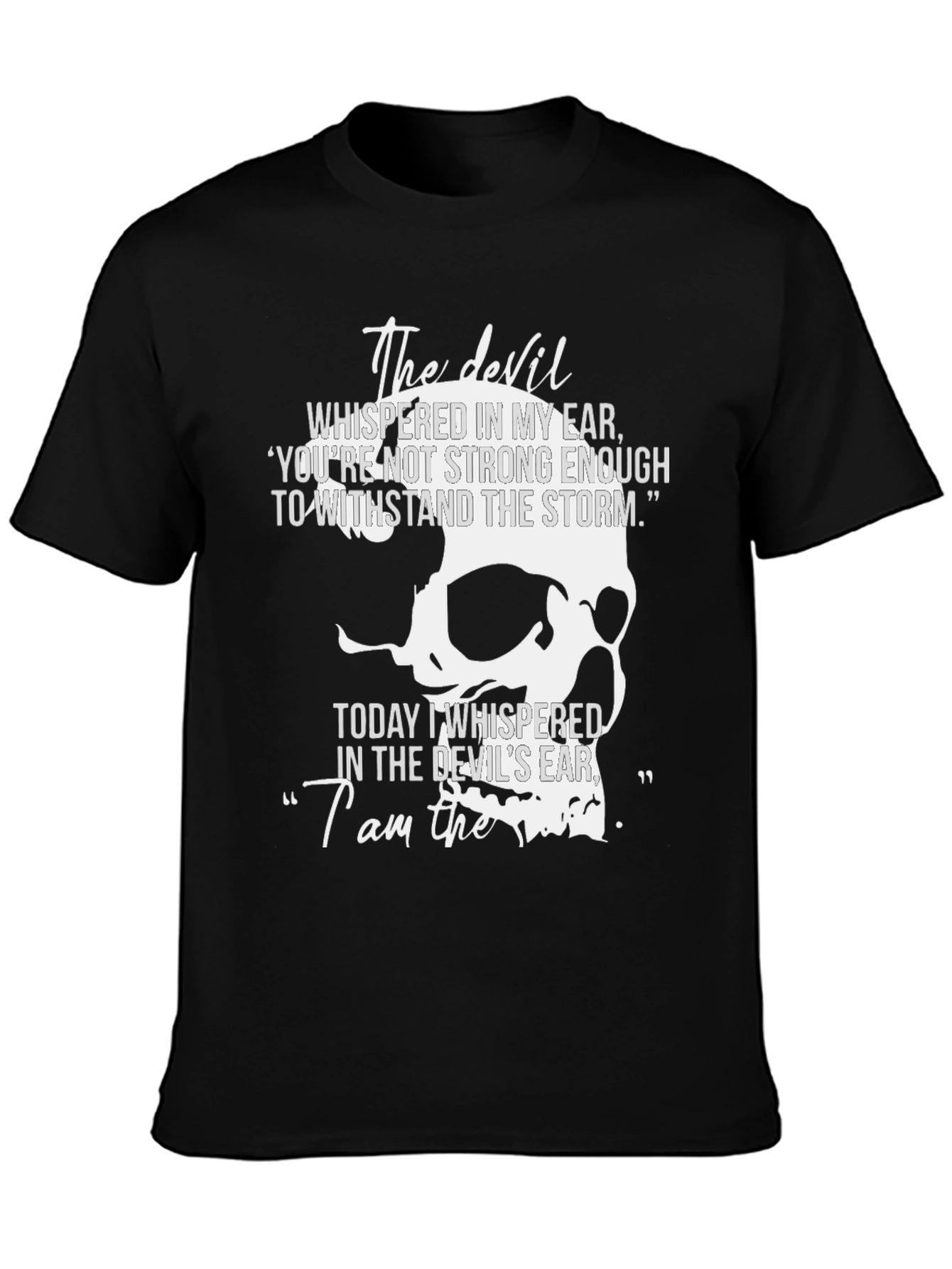 The Devil Skull Graphic Tee - Mens Black T-Shirt