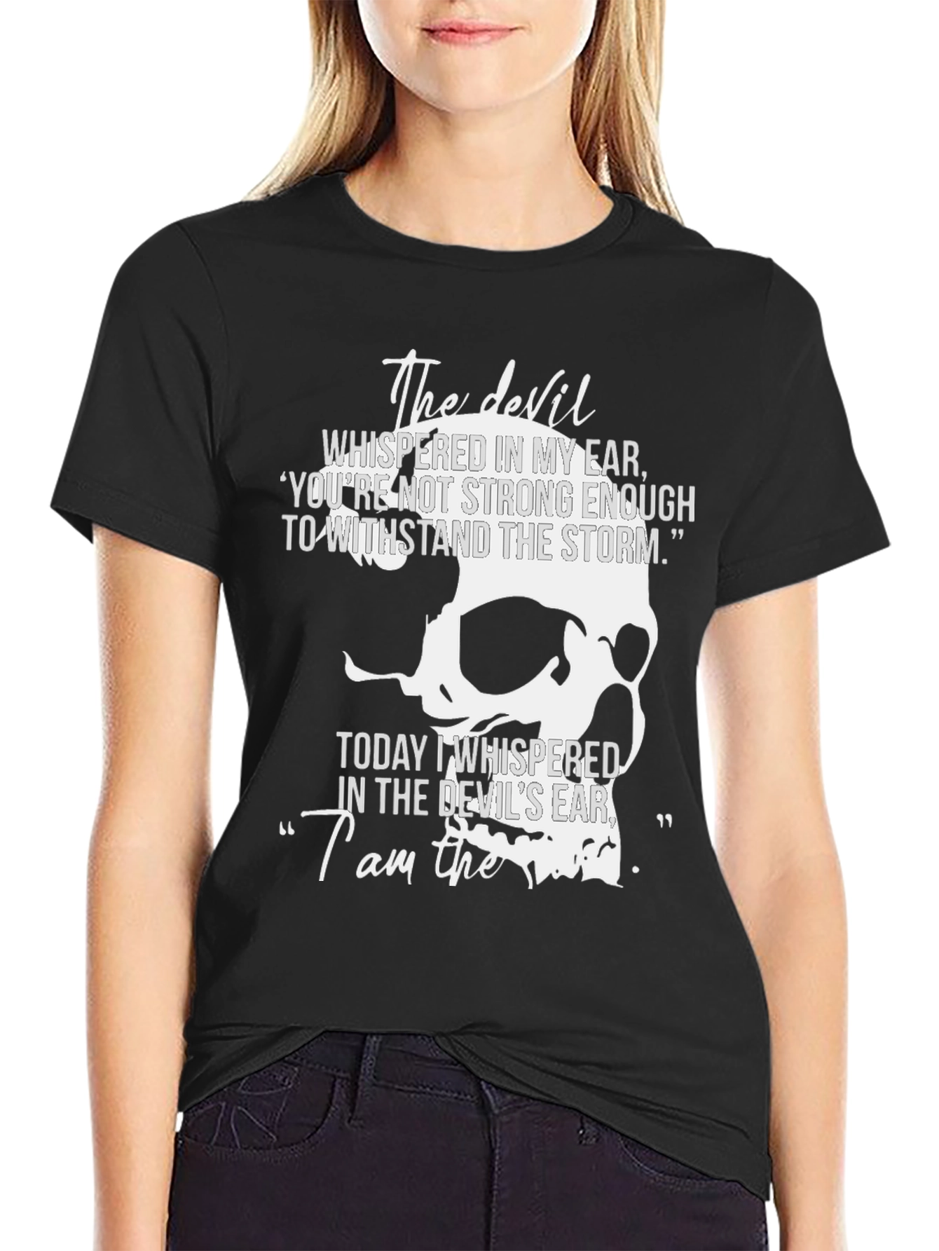 The Devil Skull Graphic Tee - Mens Black T-Shirt