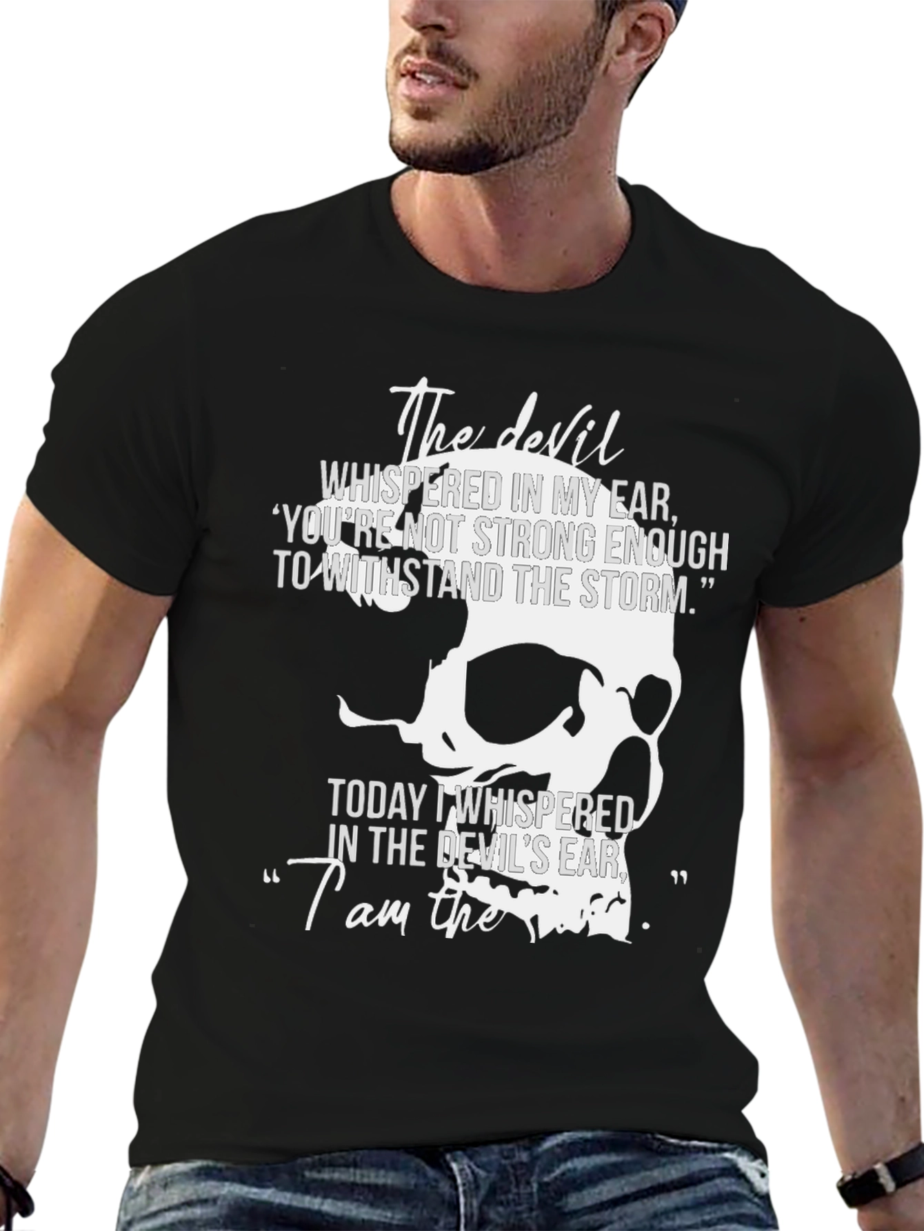 The Devil Skull Graphic Tee - Mens Black T-Shirt