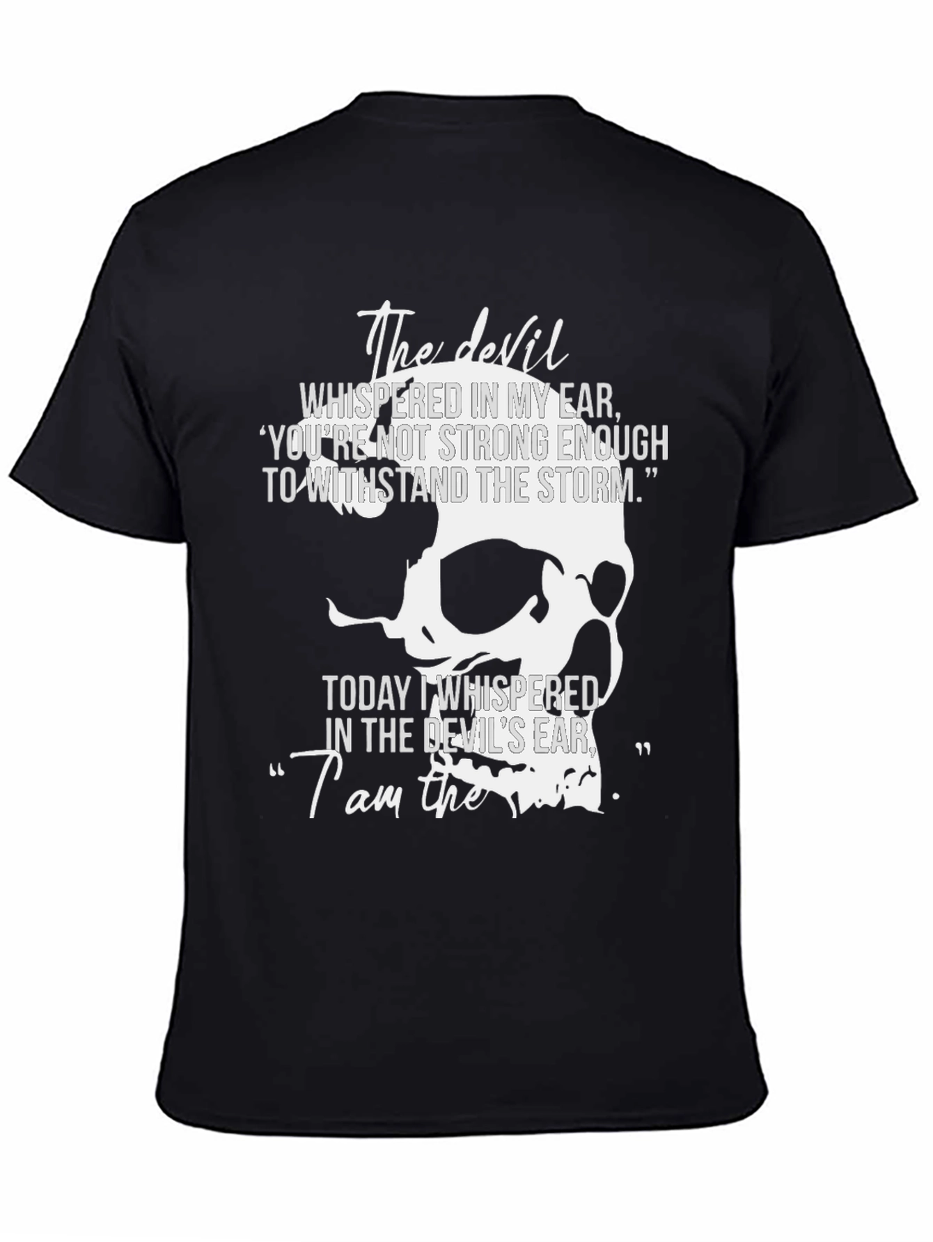 The Devil Skull Graphic Tee - Mens Black T-Shirt