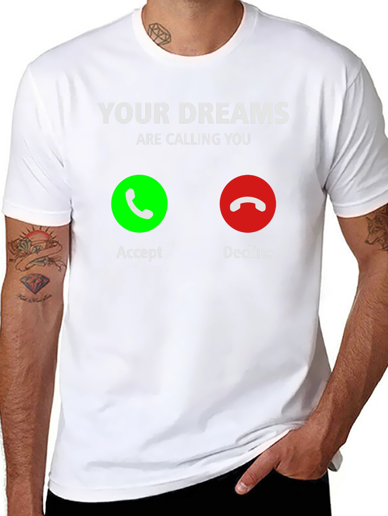 Your Dreams Are Calling T-Shirt - Accept the Call!