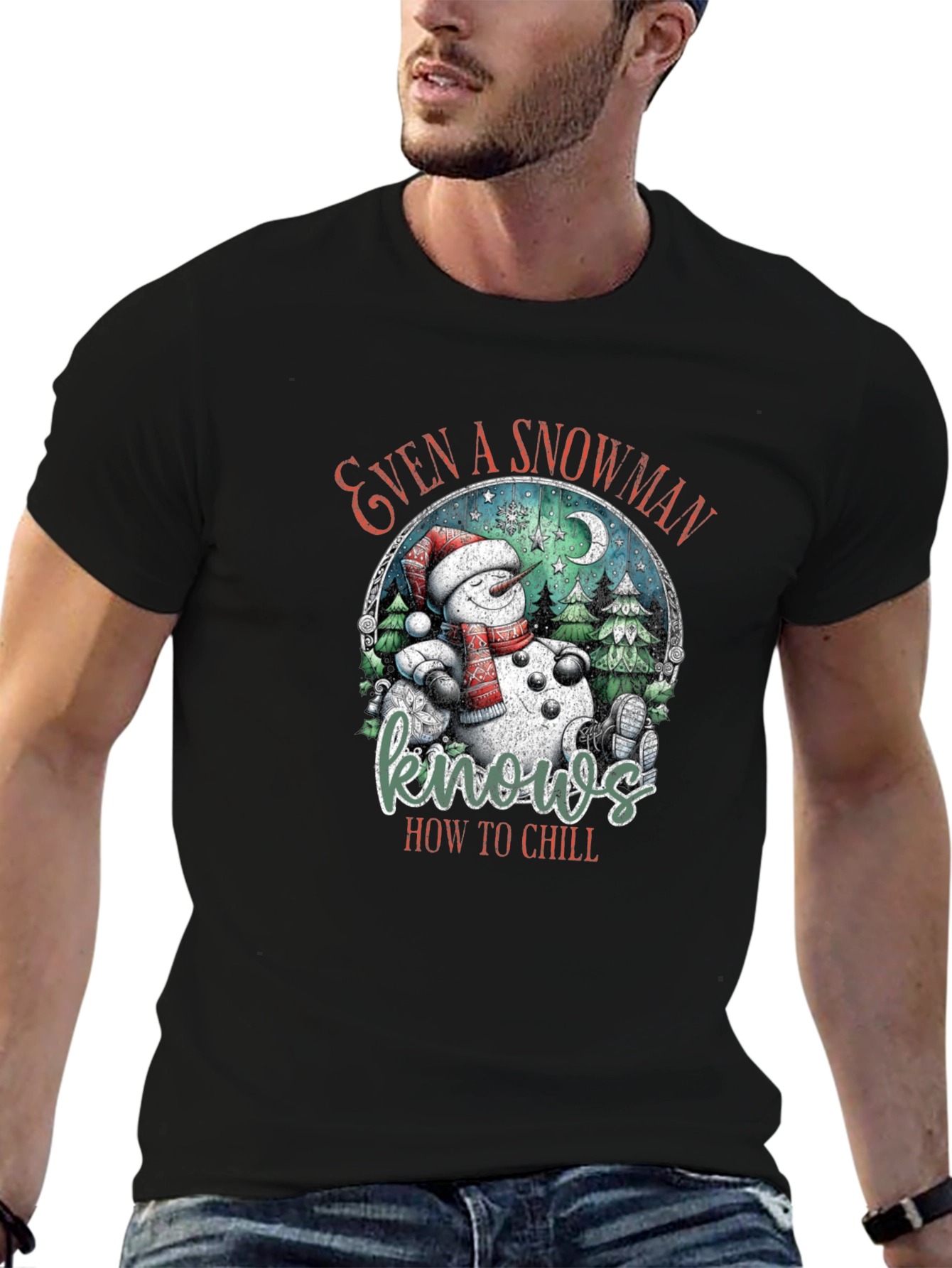 Snowman Knows How To Chill T-Shirt