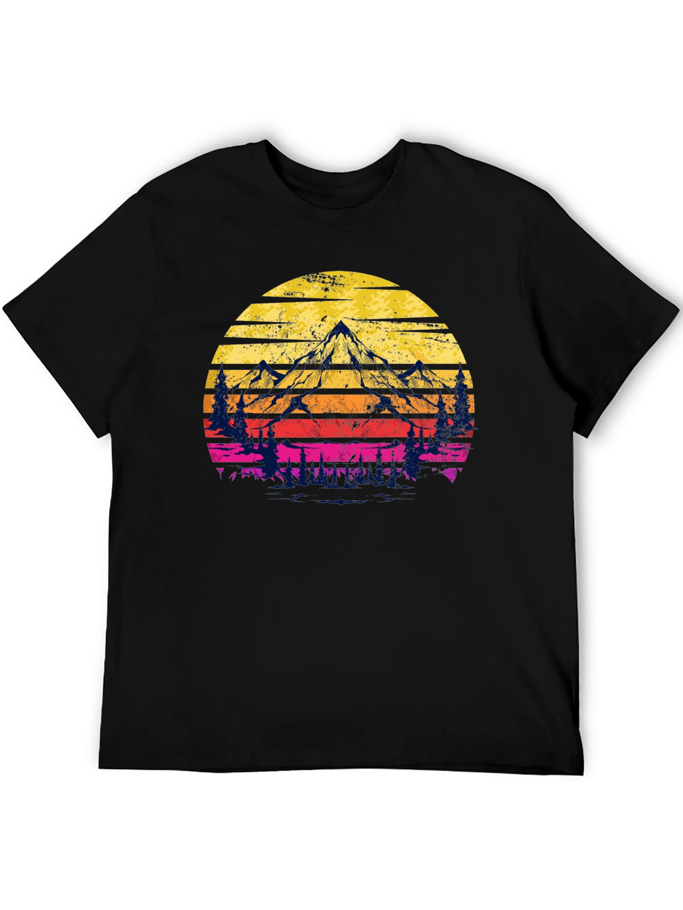 Sunset Mountain Graphic Tee - Adventure Awaits