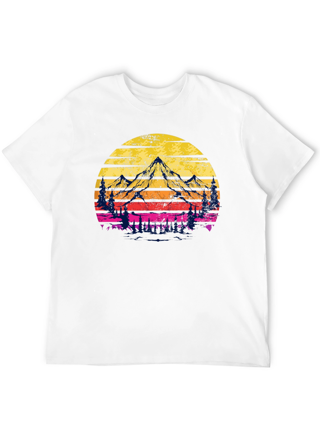 Sunset Mountain Graphic Tee - Adventure Awaits