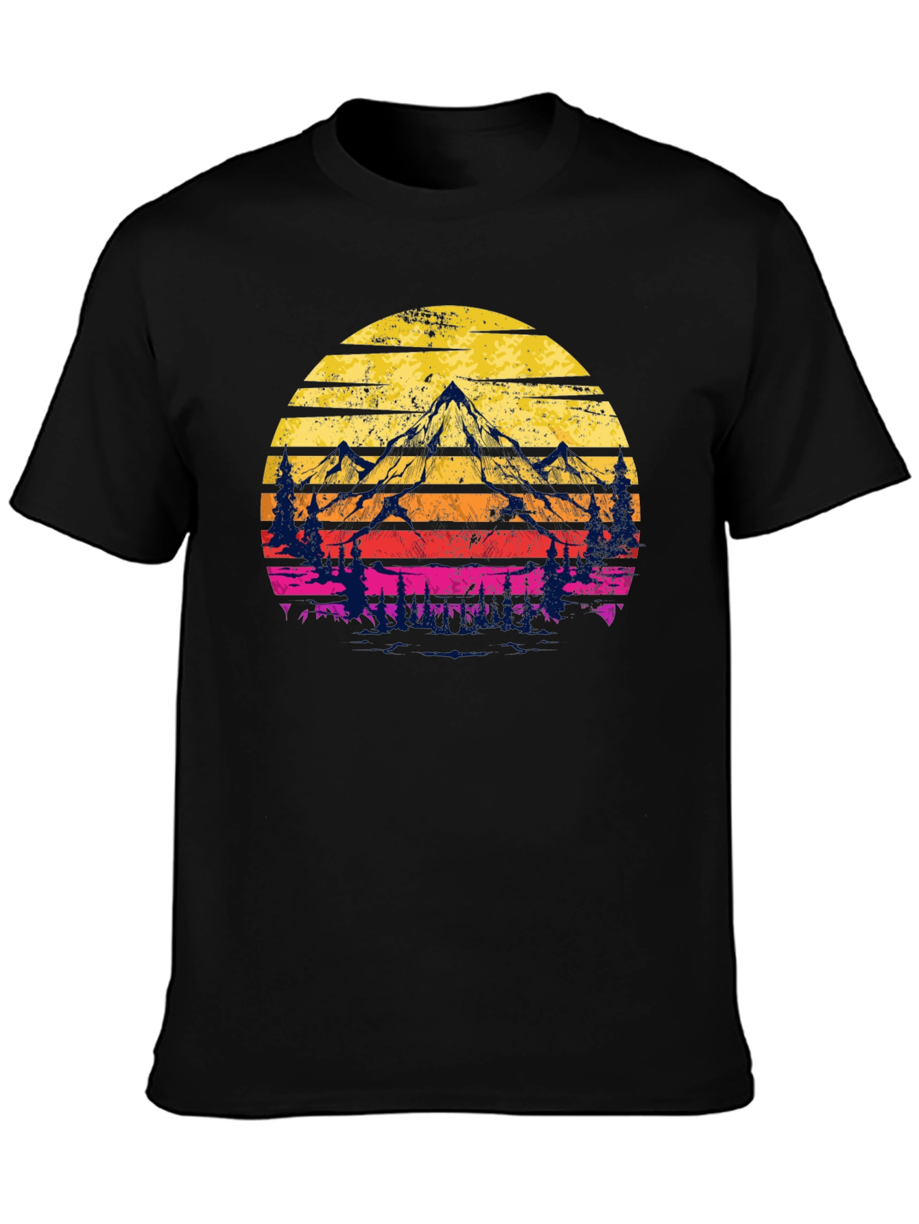 Sunset Mountain Graphic Tee - Adventure Awaits