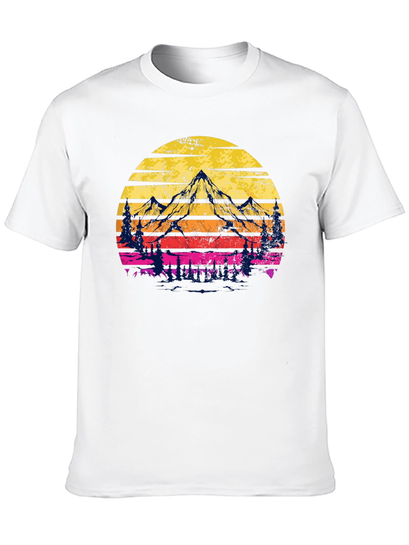 Sunset Mountain Graphic Tee - Adventure Awaits