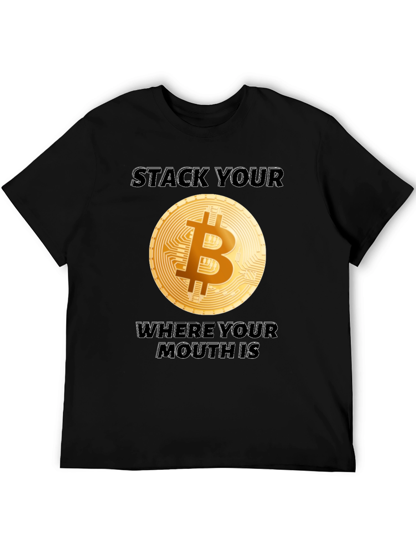 Bitcoin Crypto T-Shirt - Stack Your Sats