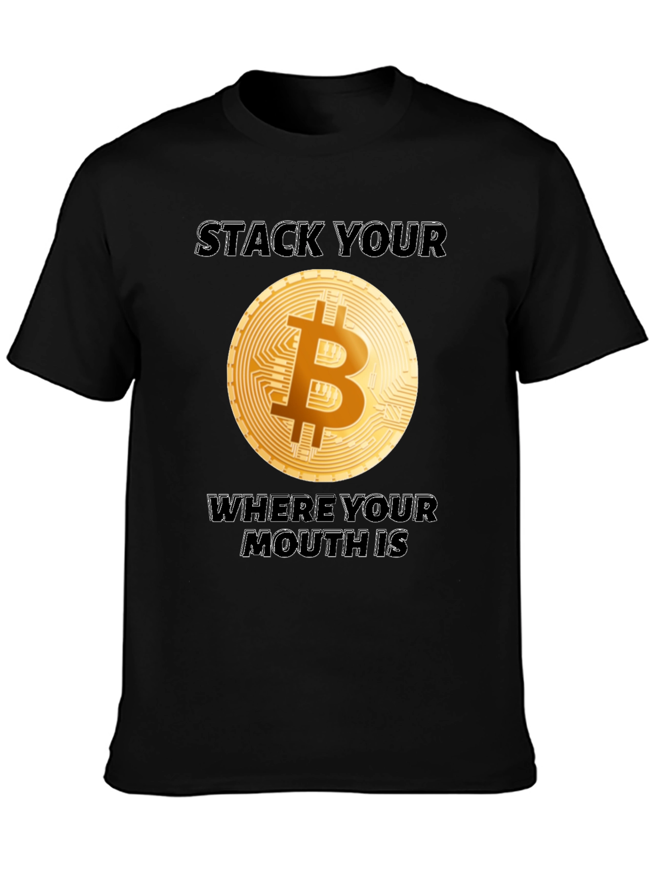Bitcoin Crypto T-Shirt - Stack Your Sats