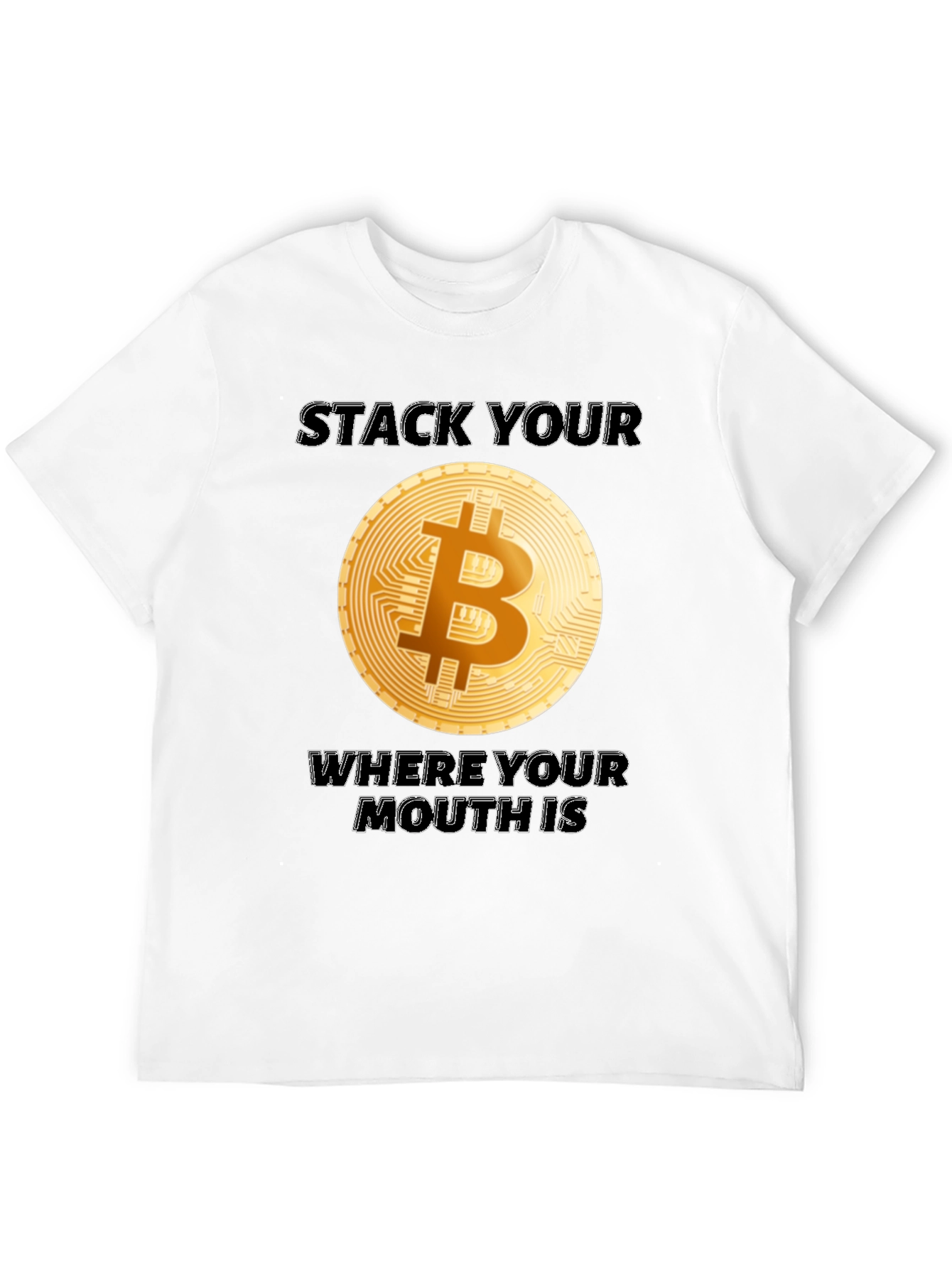 Bitcoin Crypto T-Shirt - Stack Your Sats