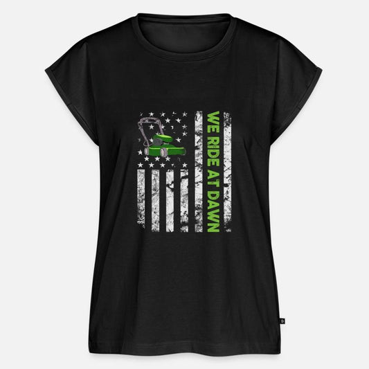 We Ride At Dawn Dad Lawn Mower Make Laugh Day Yard