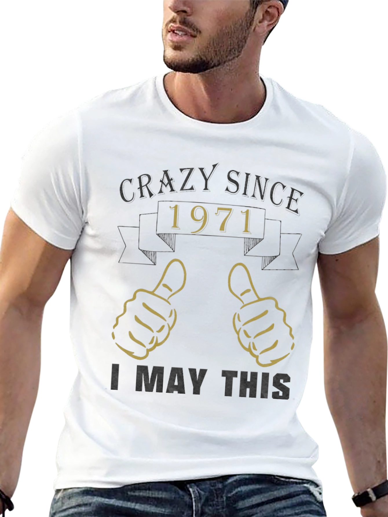 Crazy Since 1971 Graphic T-Shirt