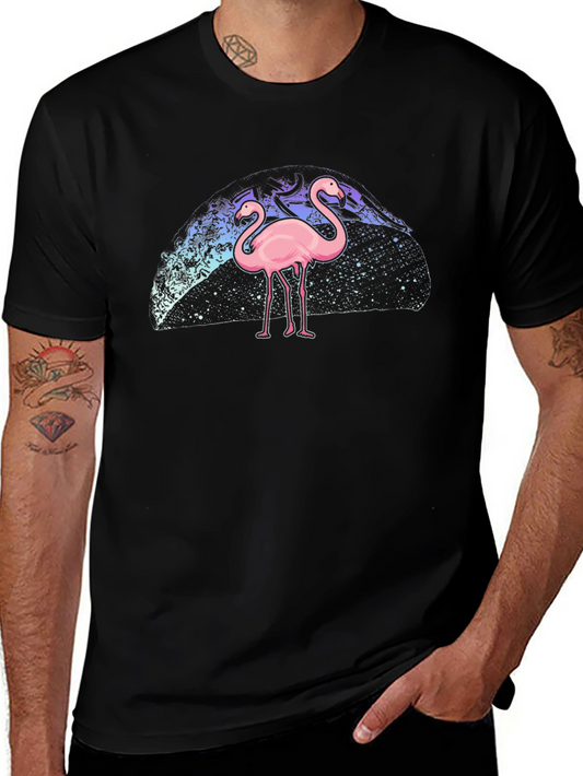 Flamingo Galaxy Print Tee