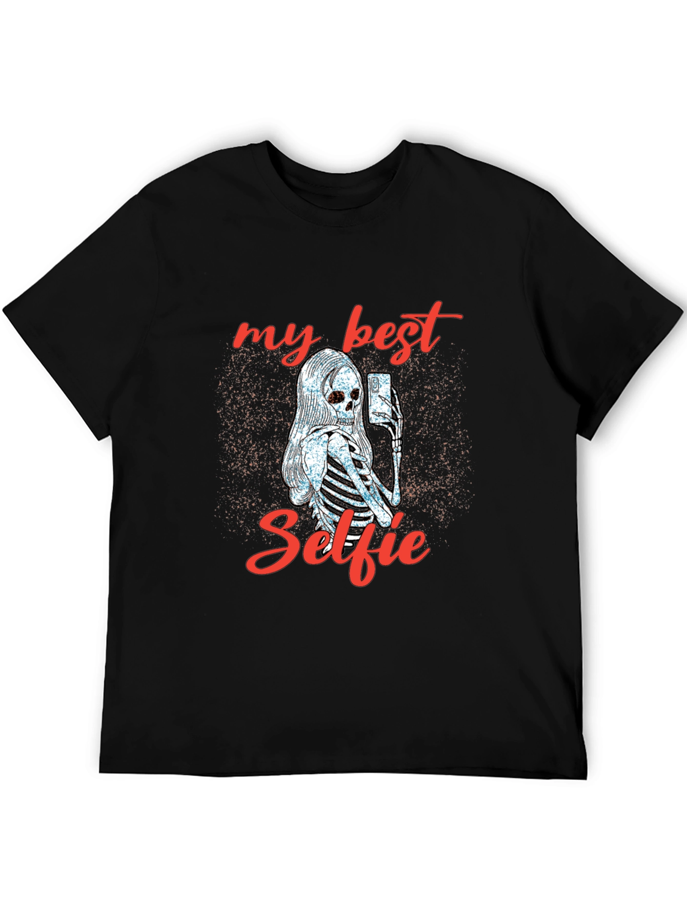 My Best Selfie Skeleton Graphic T-Shirt