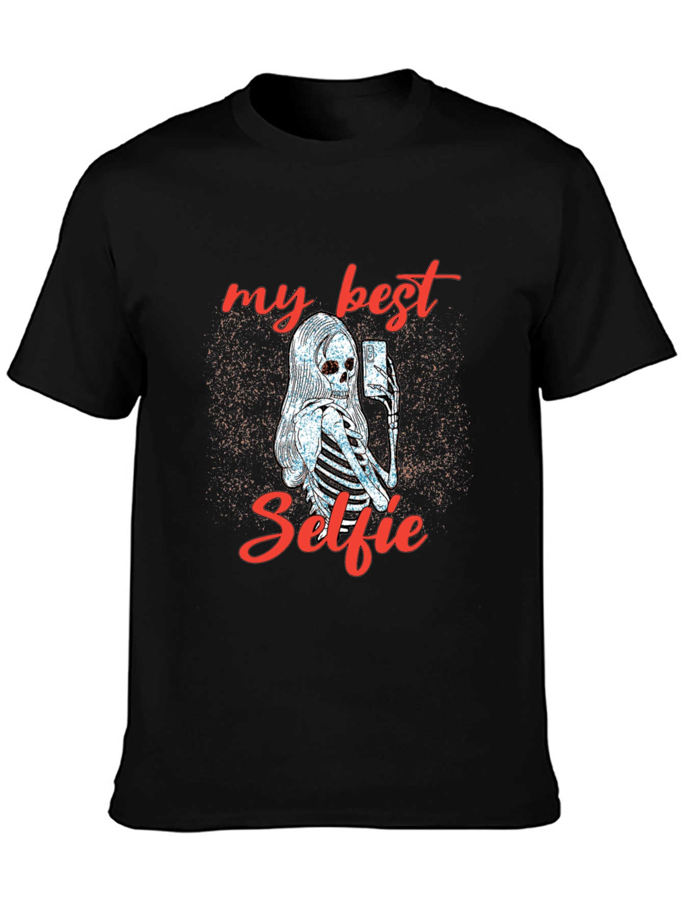 My Best Selfie Skeleton Graphic T-Shirt