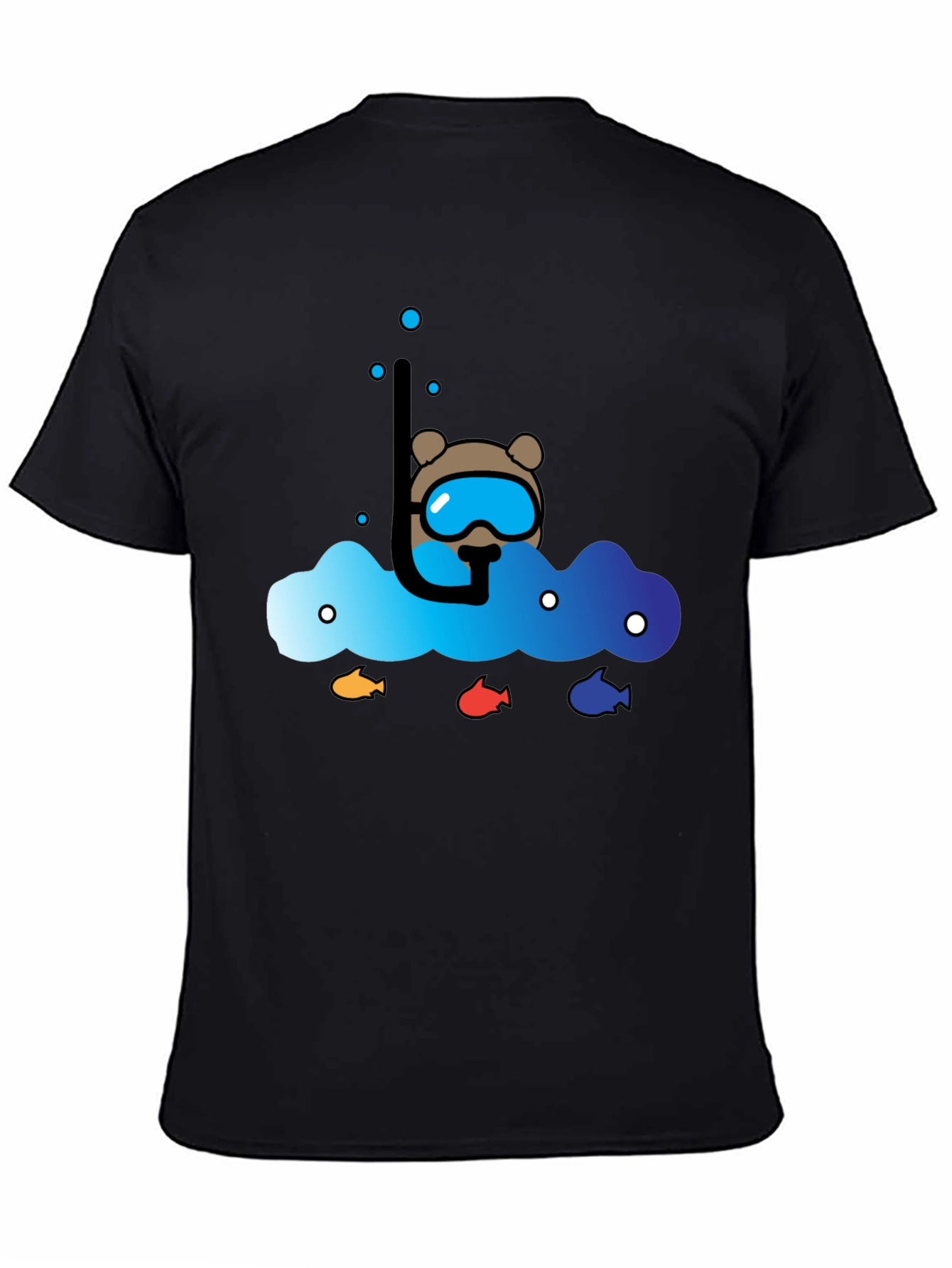 Scuba Bear Graphic Tee - Dive into Style!