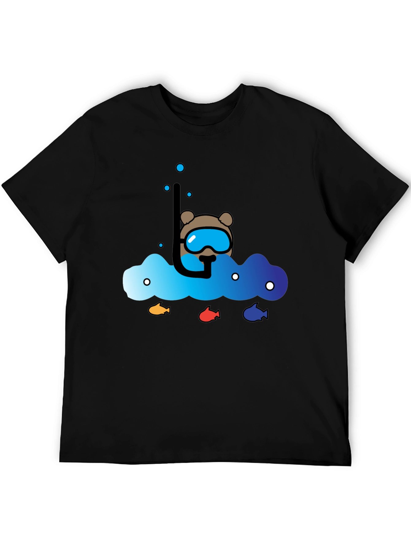 Scuba Bear Graphic Tee - Dive into Style!